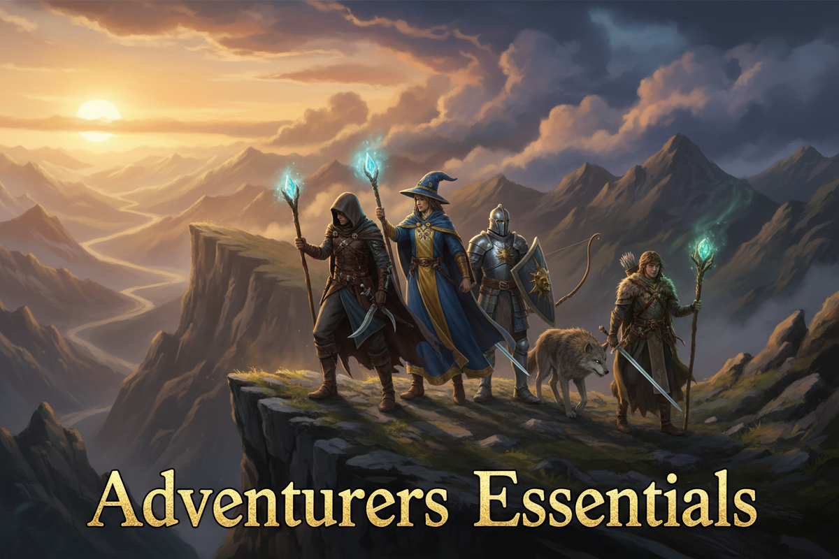 Adventurer's Essentials-Gear for D&D nights & tabletop quests
