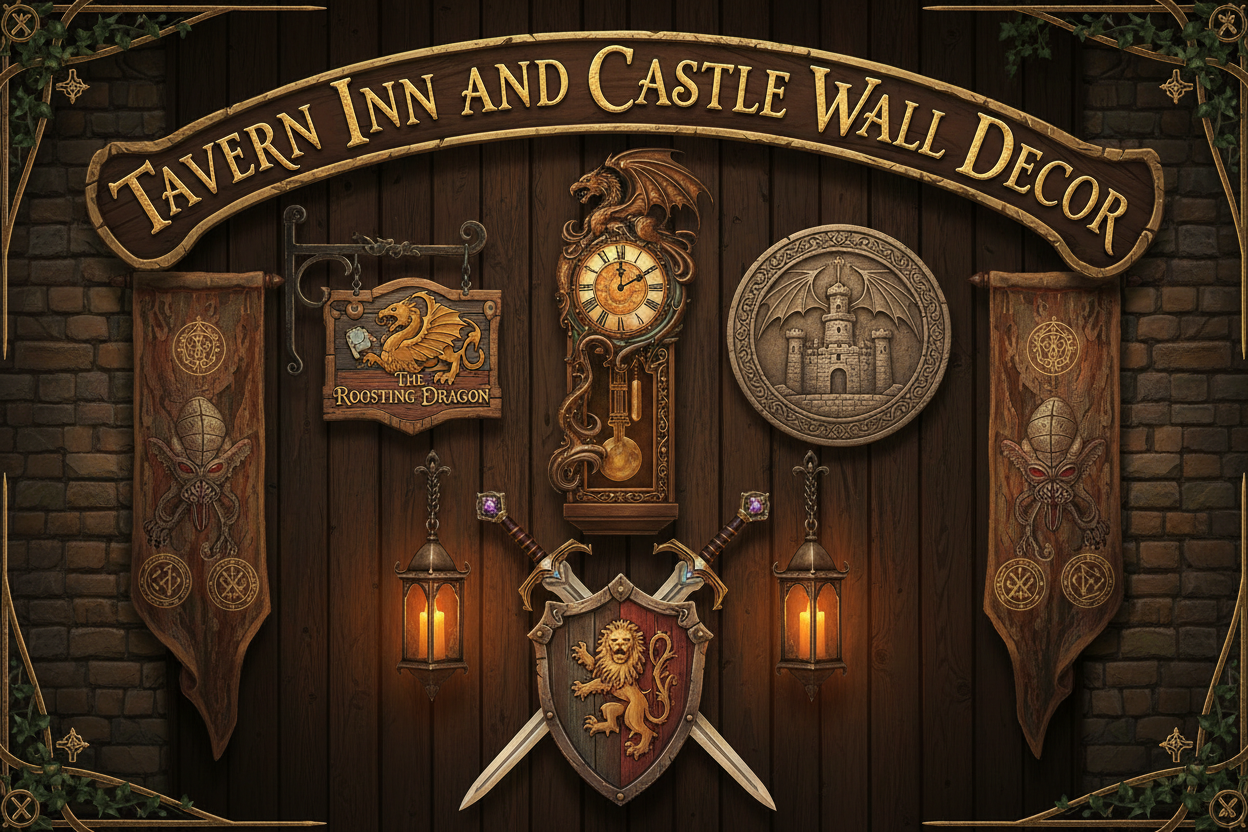 Tavern,Inn & Castle Clocks and Home Decor