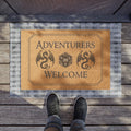 Adventurers Welcome Doormat — D20 Tabletop Gaming Entry Mat