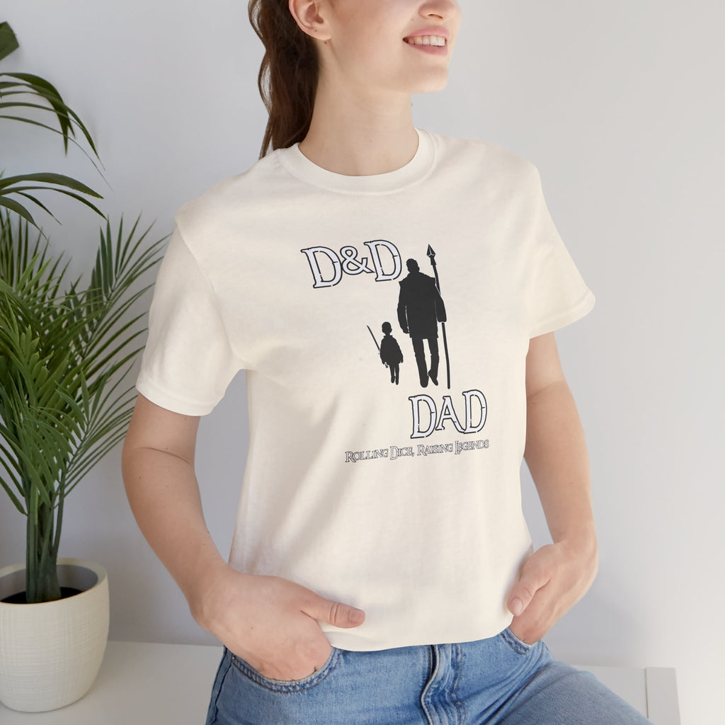 D&D Dad T‑Shirt — Roleplaying Dad Tee (Rolling Dice, Raising Legends)
