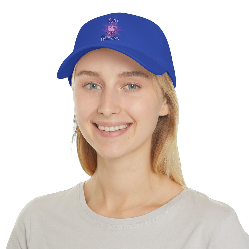 "Crit Happens" D20 Baseball Cap — RPG Gamer Low Profile Hat