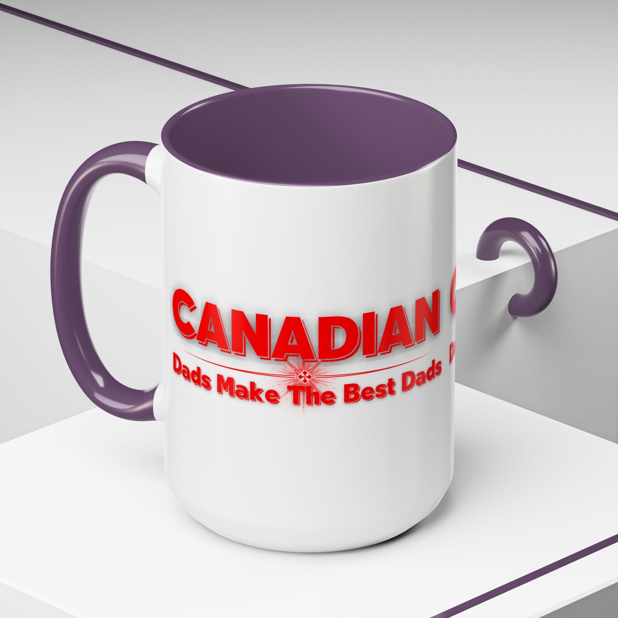 Canadian Dads Coffee Mug 15 oz – "Canadian Dads Make The Best Dads" Accent Mug