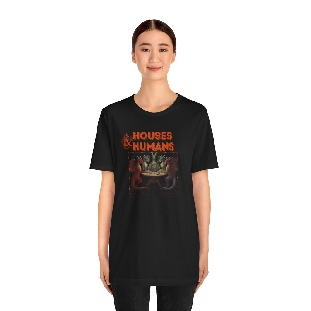 T-Shirt — "Houses & Humans" Fantasy Graphic Tee