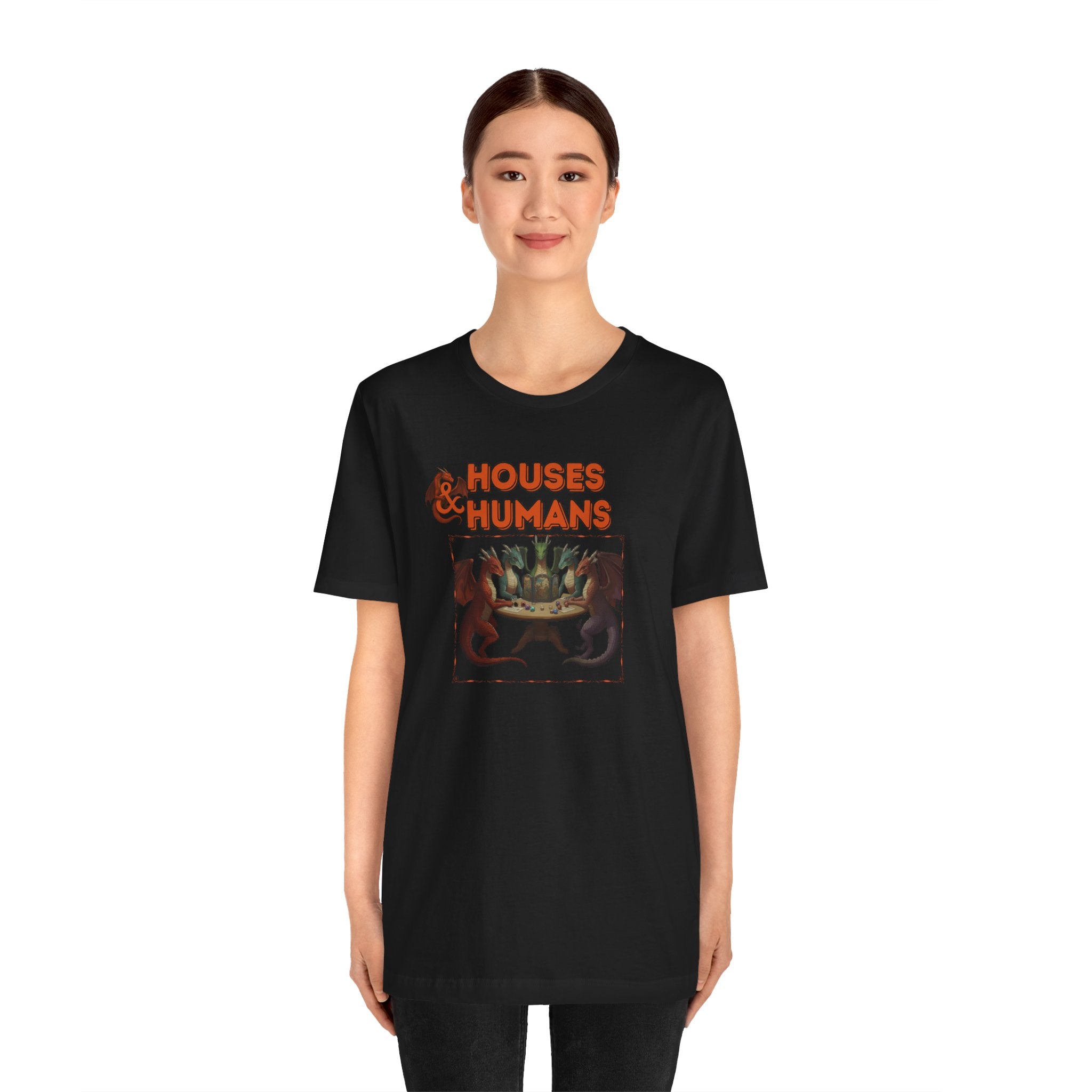 T-Shirt — "Houses & Humans" Fantasy Graphic Tee