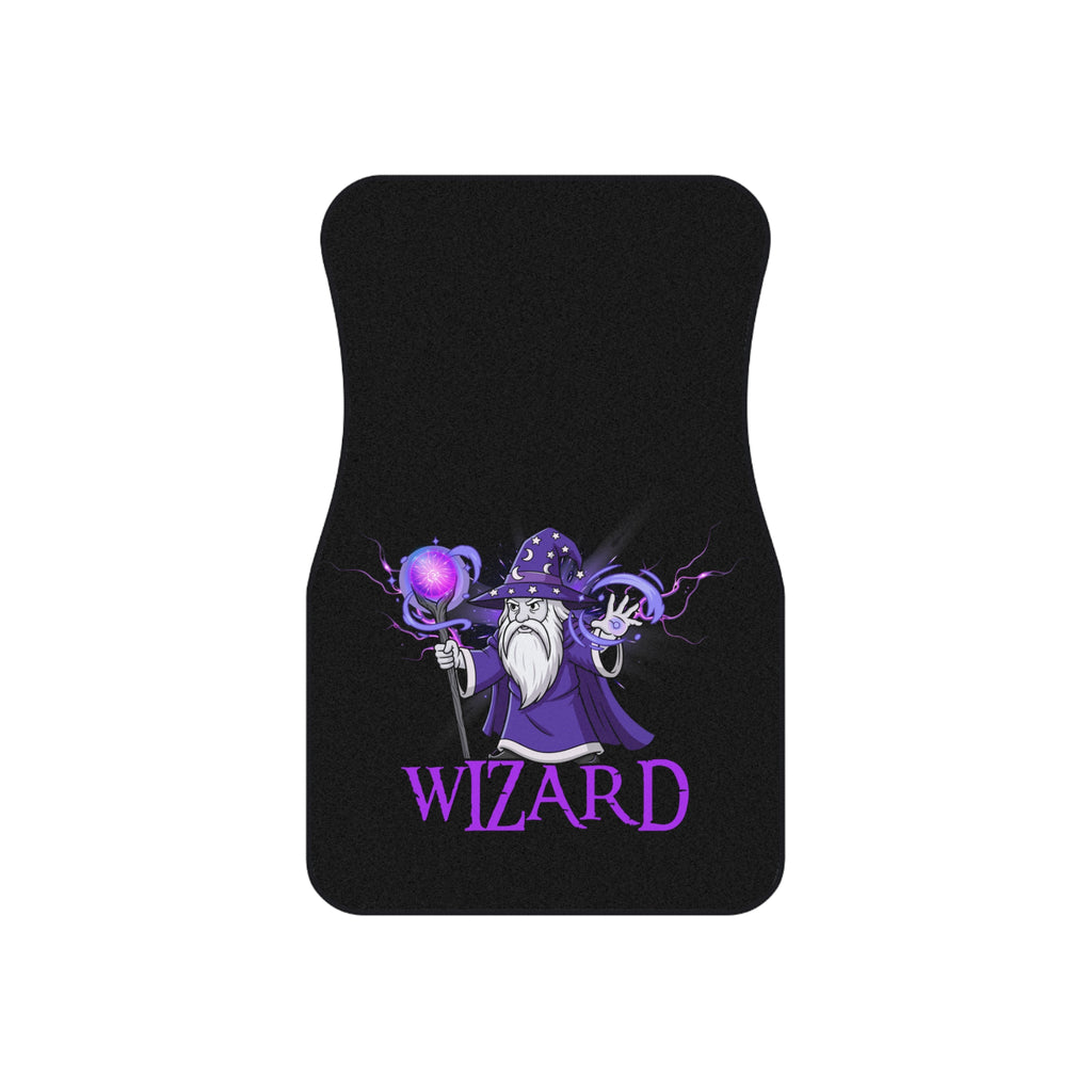 Wizard Car Floor Mats (2x Front) — Purple Wizard Design, Non-Slip Front Mats