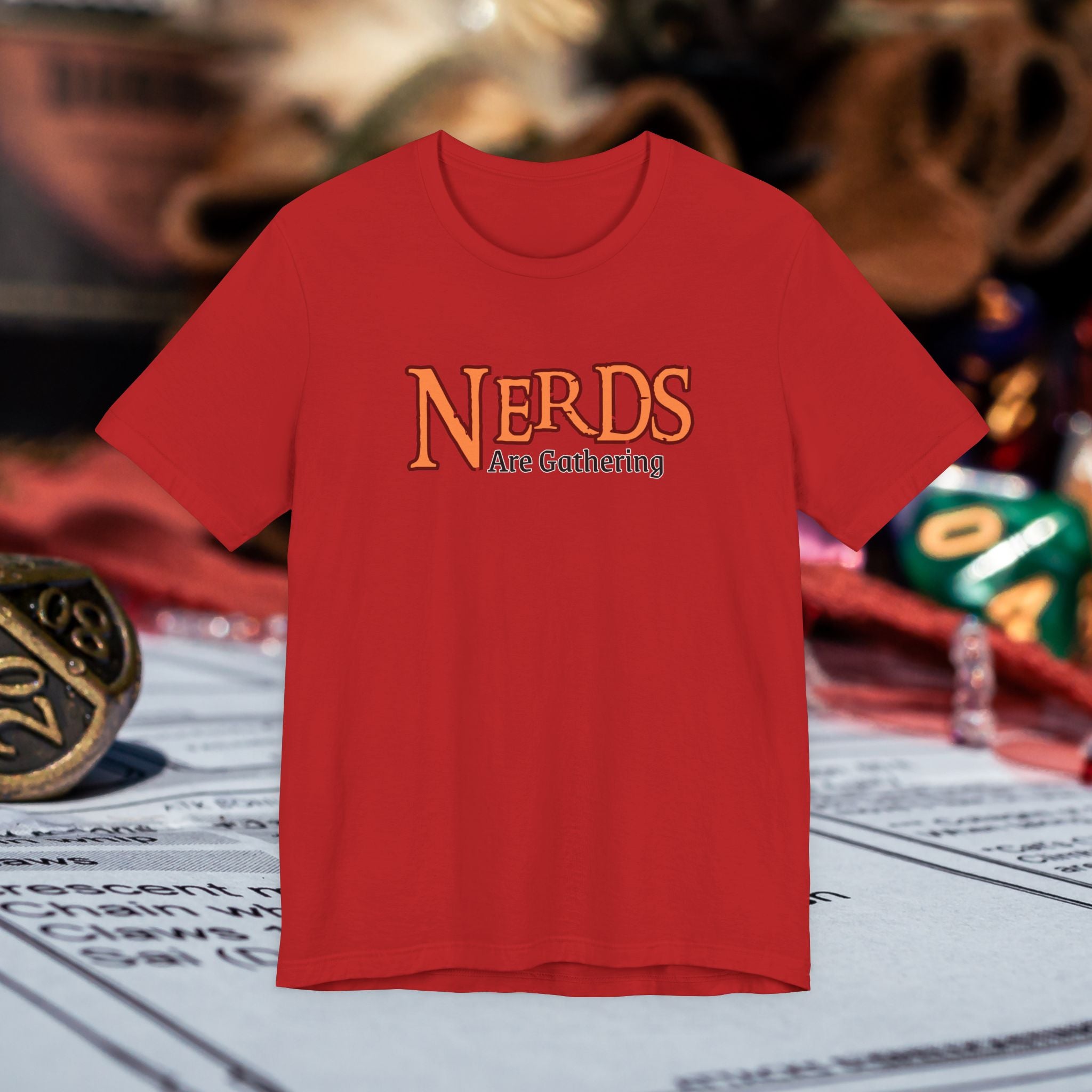 Nerds Are Gathering T‑Shirt — RPG Gamer D&D Tabletop Tee