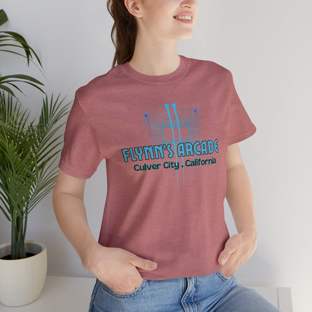 Arcade Tee - "Flynn's Arcade, Culver City, California" Tron Inspired Retro Gaming T-Shirt