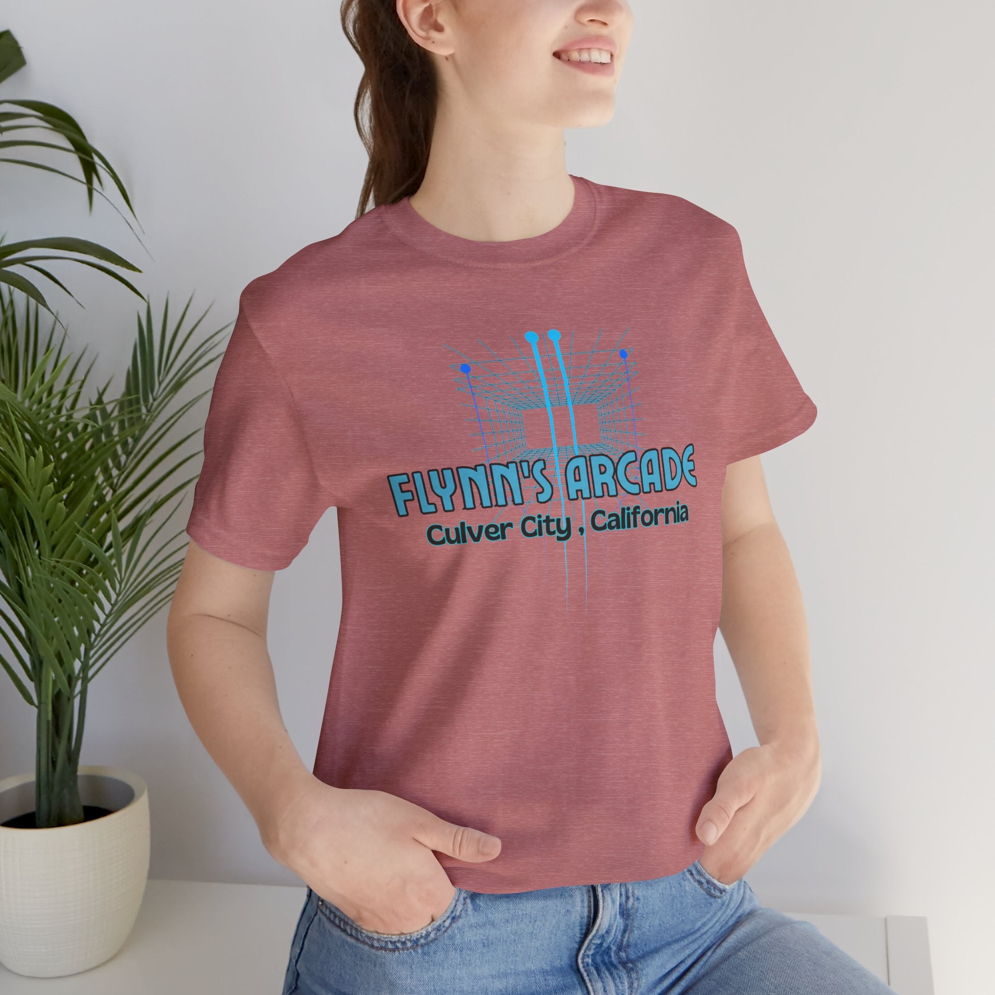 Arcade Tee - "Flynn's Arcade, Culver City, California" Tron Inspired Retro Gaming T-Shirt
