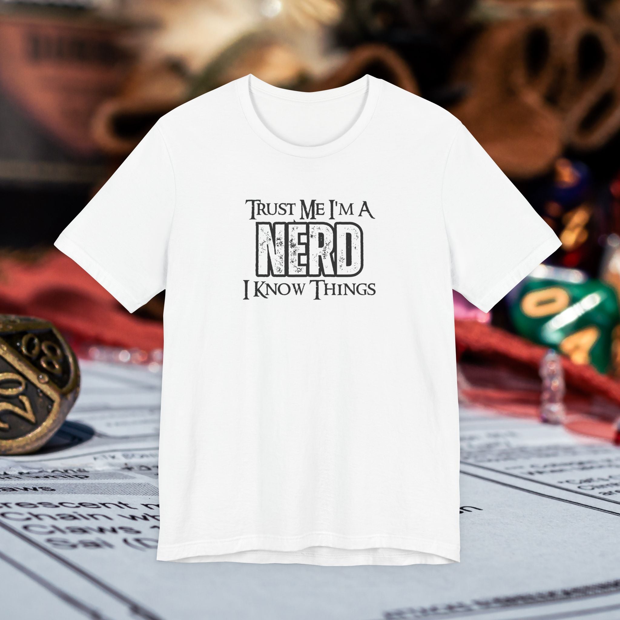 Nerd T-Shirt — “Trust Me I’m a Nerd, I Know Things” Graphic Tee