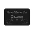 Here There Be Dragons Desk Mat