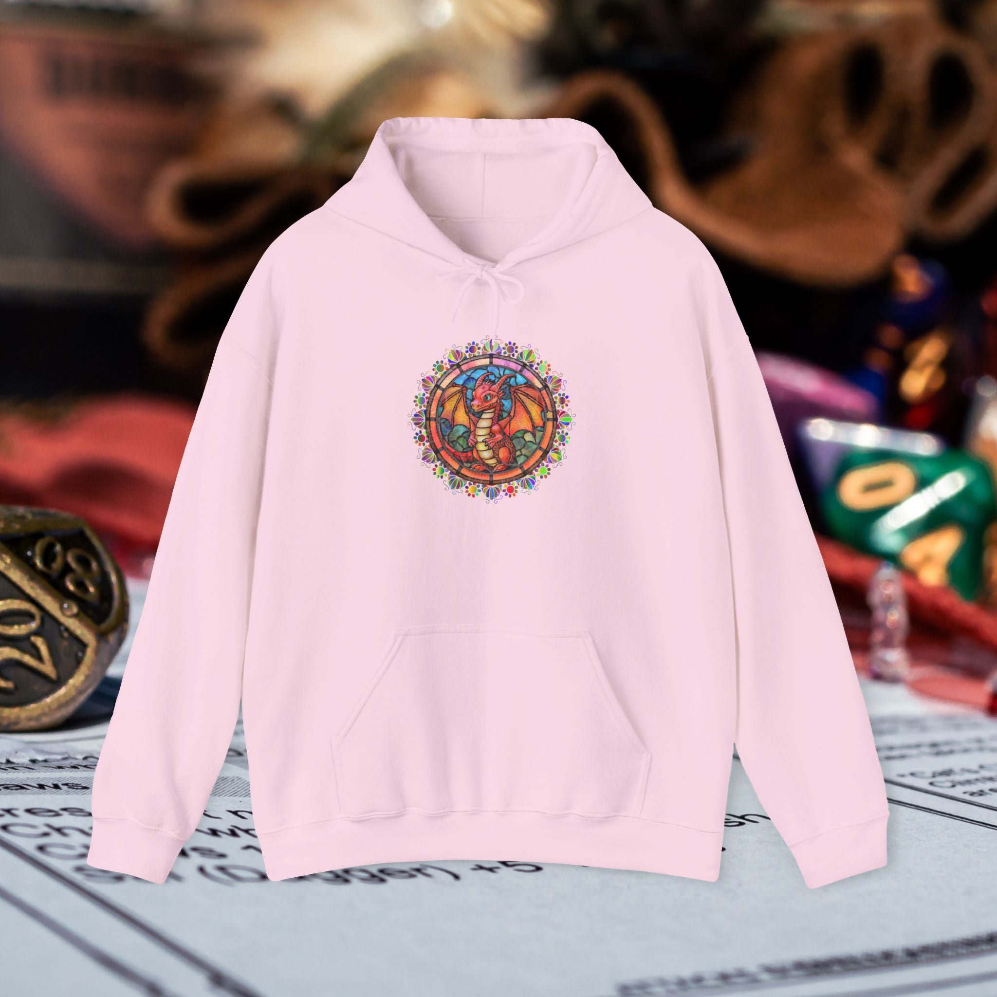 Dragon Stained Glass Hoodie — Dragon Stained Glass ass Graphic Sweatshirt