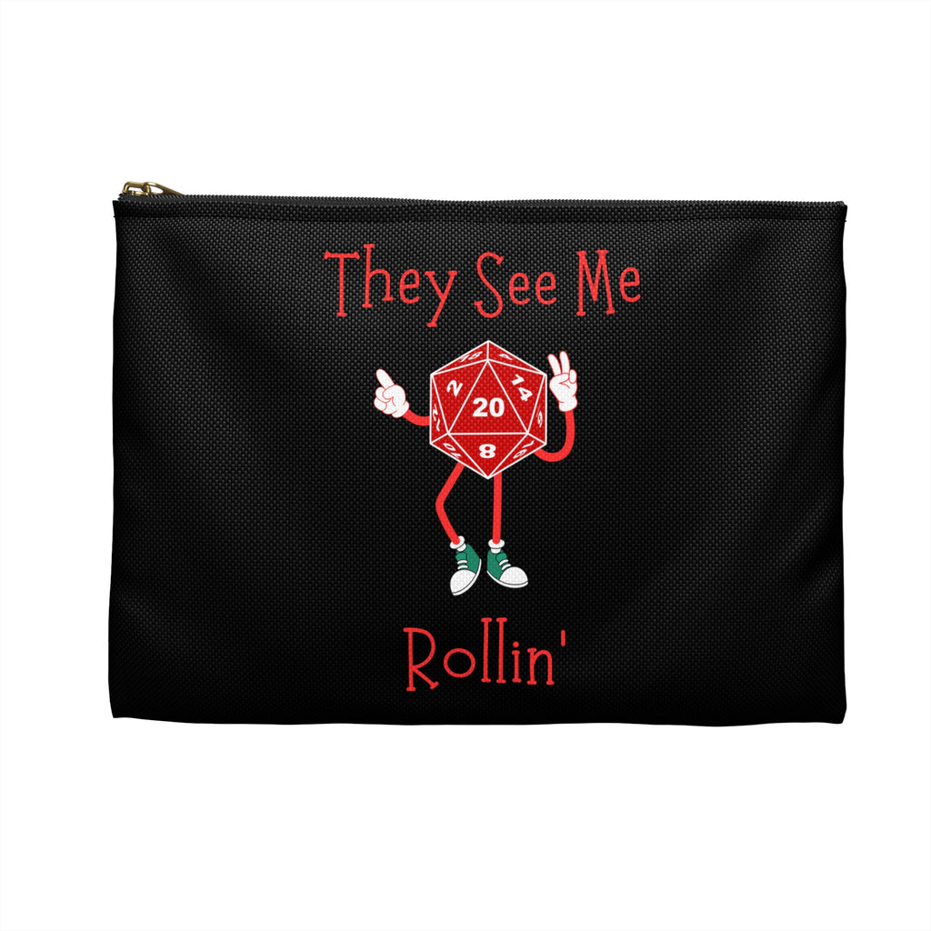 D20 'They See Me Rollin'' Dice and Mini's Accessory Pouch