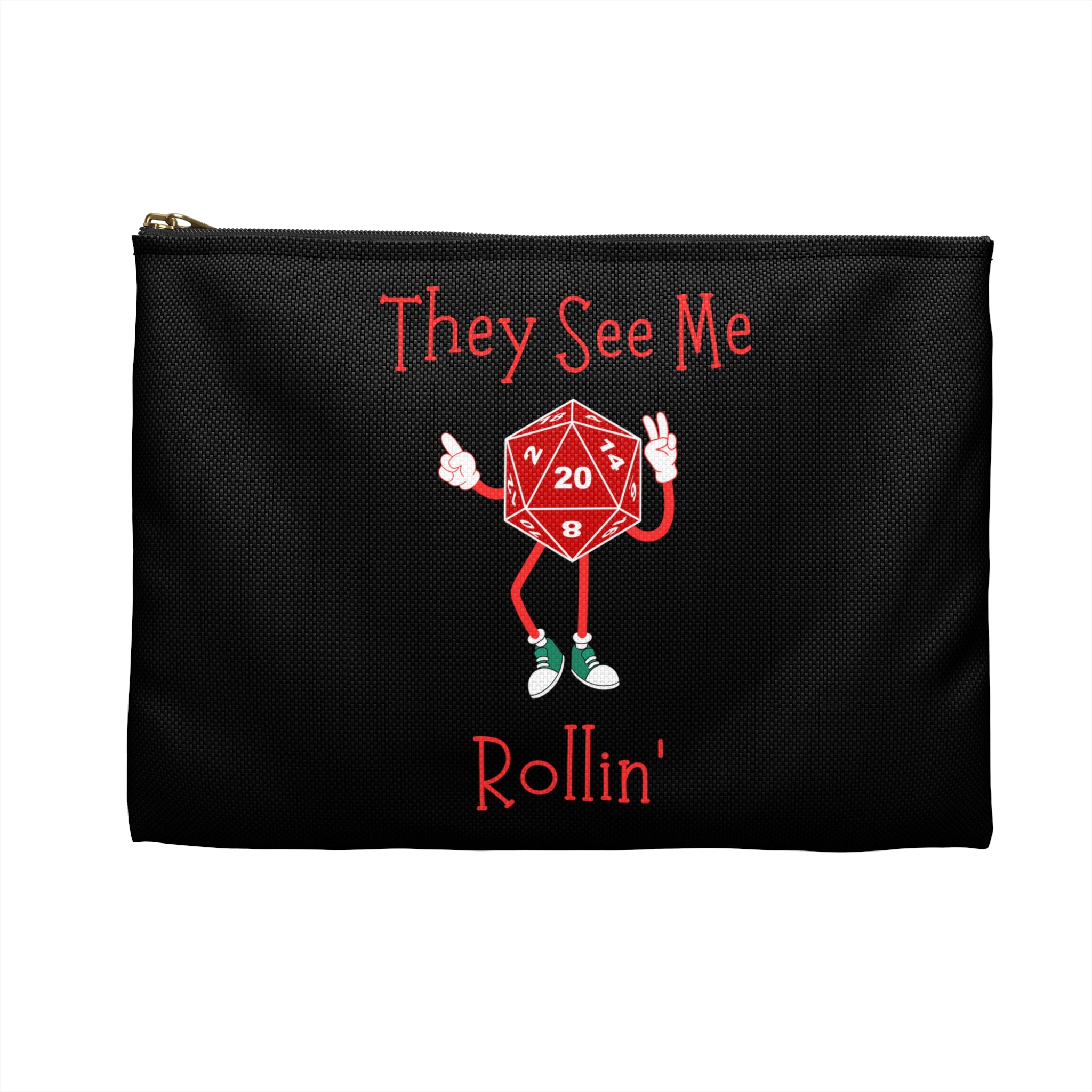 D20 'They See Me Rollin'' Dice and Mini's Accessory Pouch