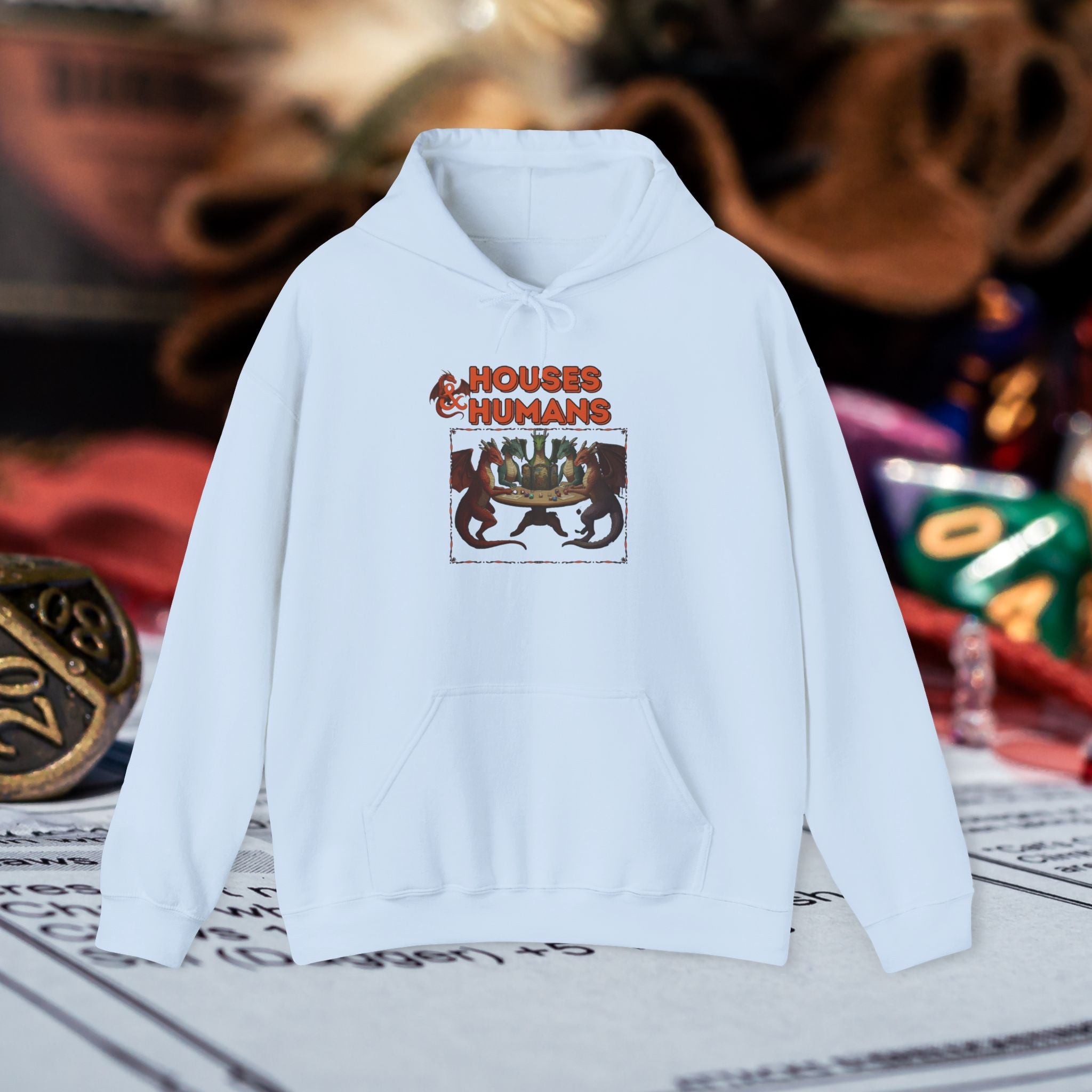 Houses & Humans Hoodie – Cozy D&D Fantasy Gaming Sweatshirt
