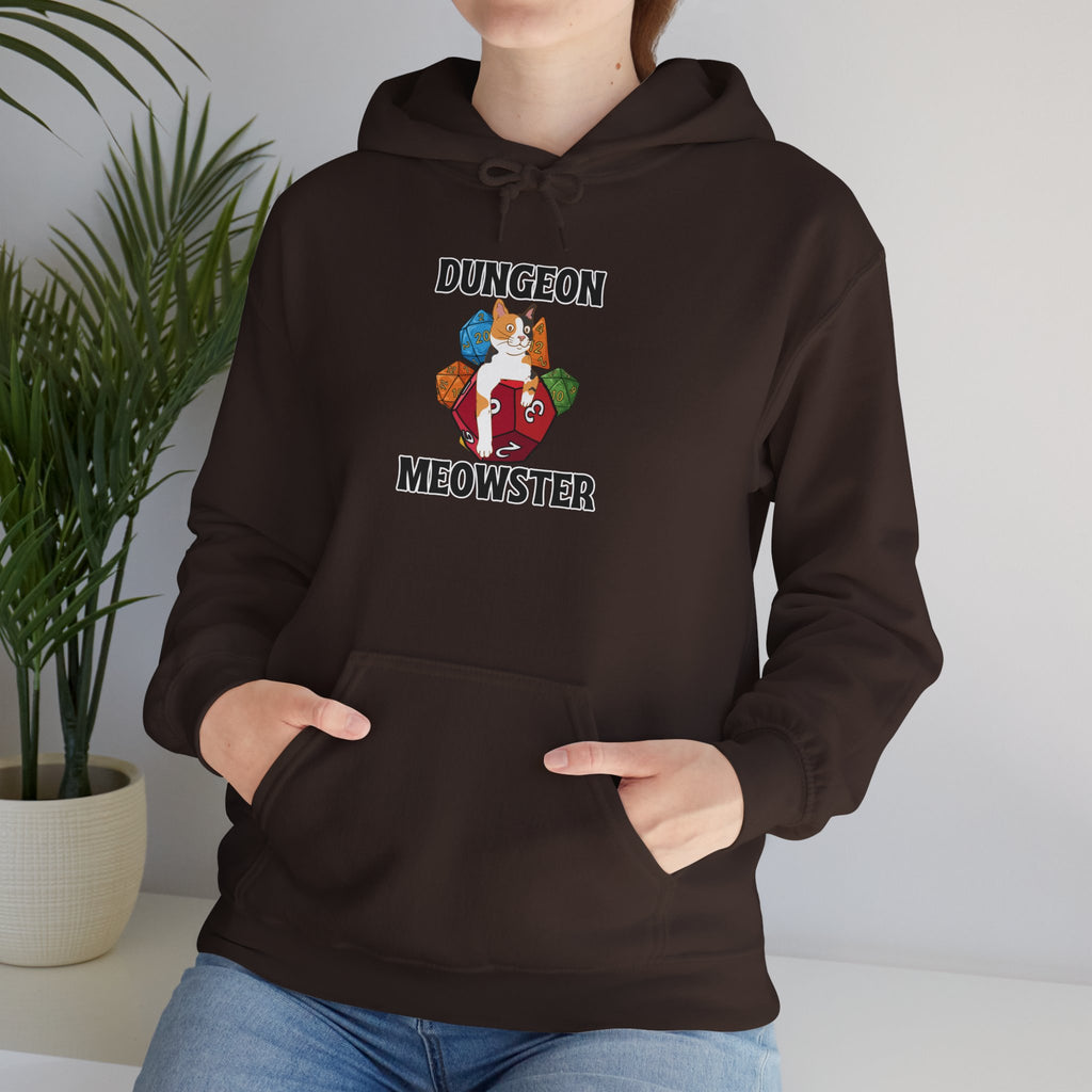 Dungeon Meowster Hoodie - Cute D&D Cat Gamer Sweatshirt