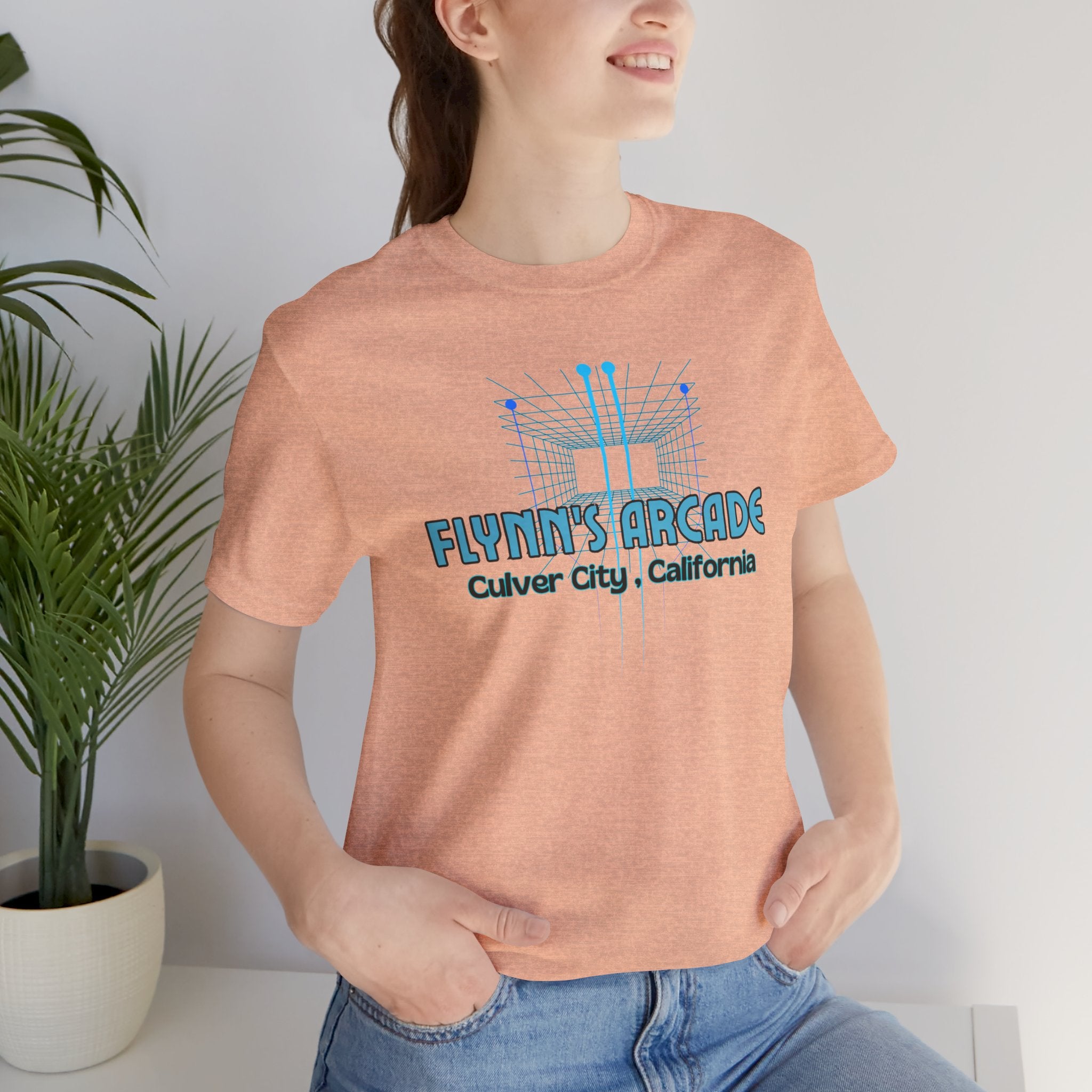 Arcade Tee - "Flynn's Arcade, Culver City, California" Tron Inspired Retro Gaming T-Shirt