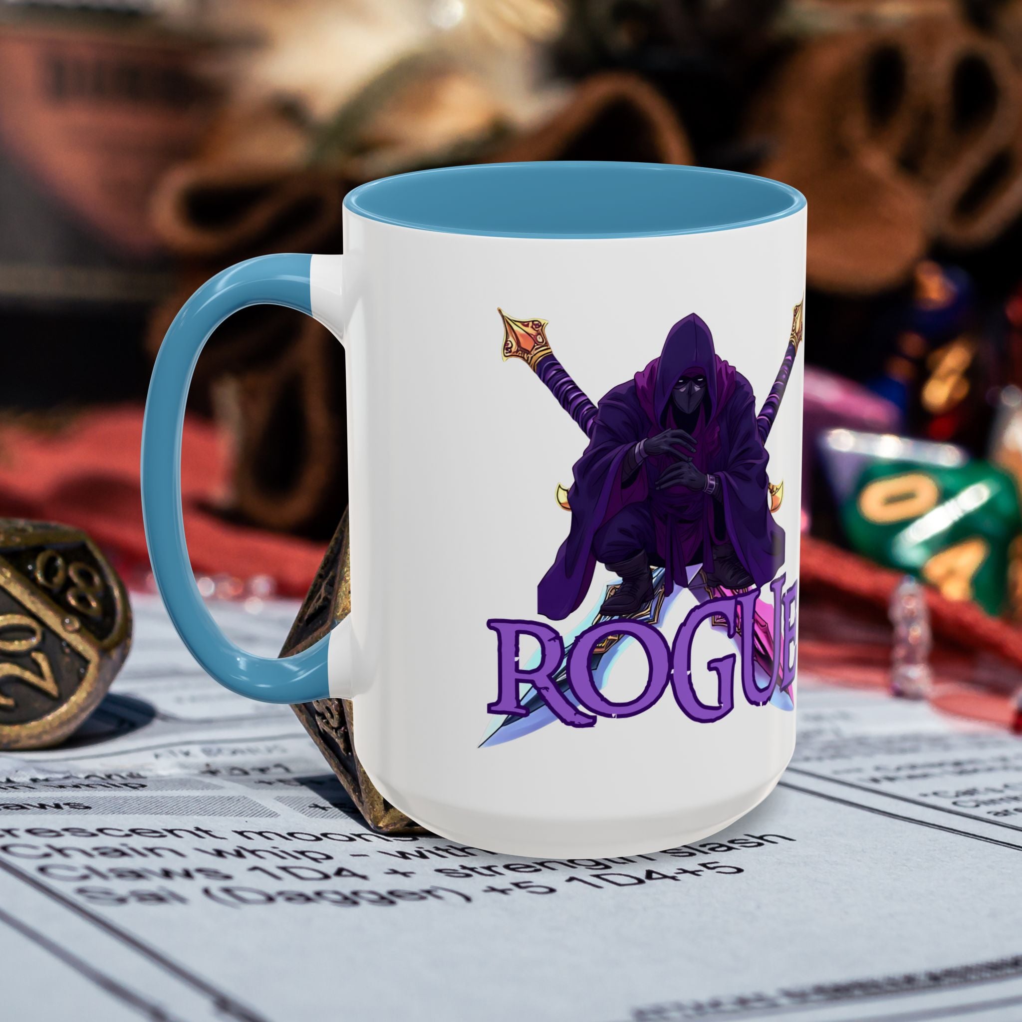 Rogue Gamer Accent Coffee Mug – D&D  Rogue Design (11/15oz)
