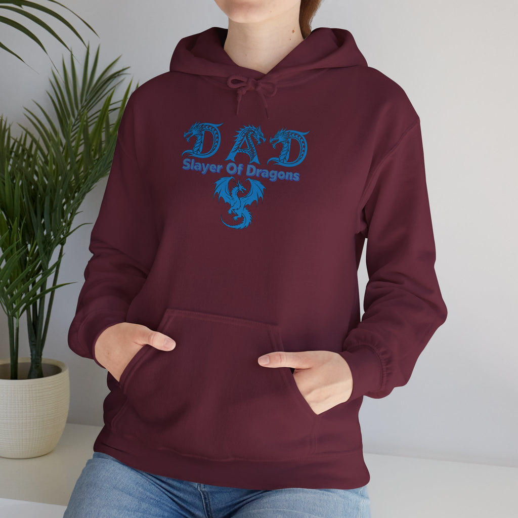 Dad Slayer of Dragons Hoodie — D&D Dad Gift