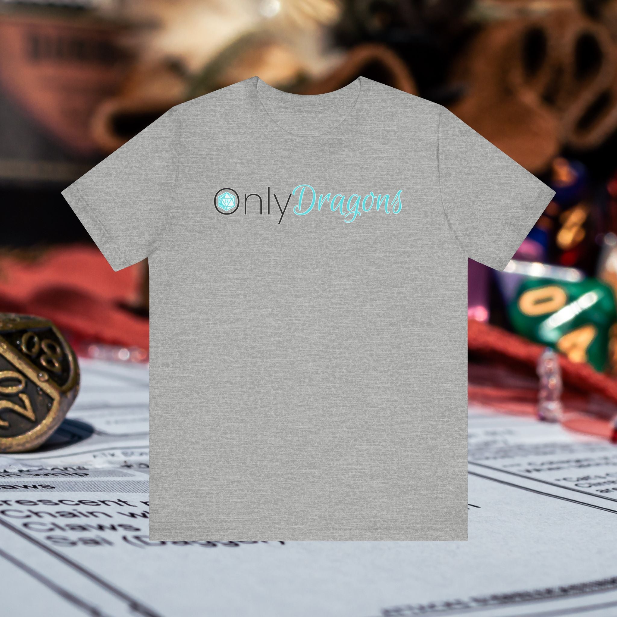 Only Dragons T‑Shirt — Fantasy RPG Gamer Tee