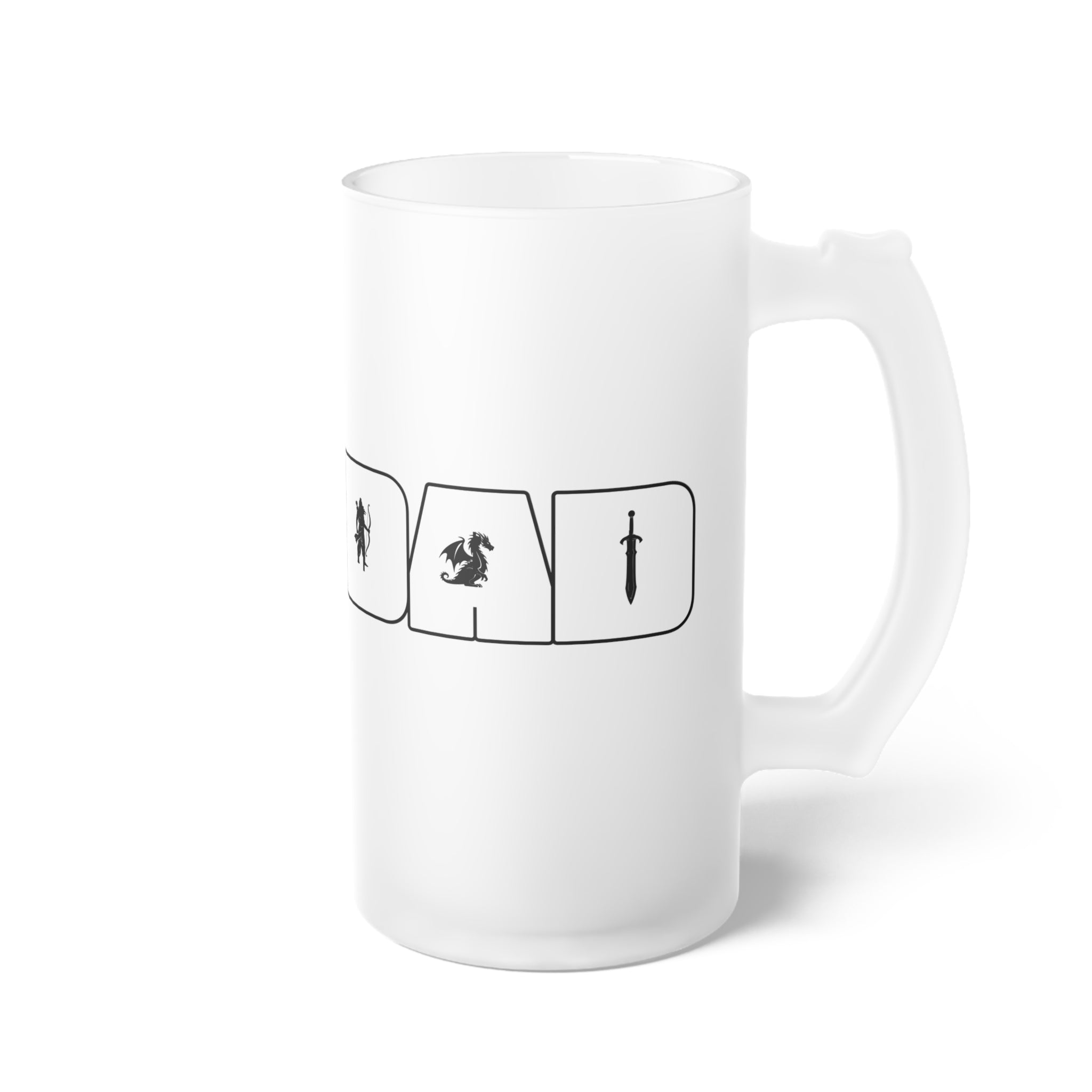 Dad Frosted Beer Mug — Rpg Dad Beer Mug