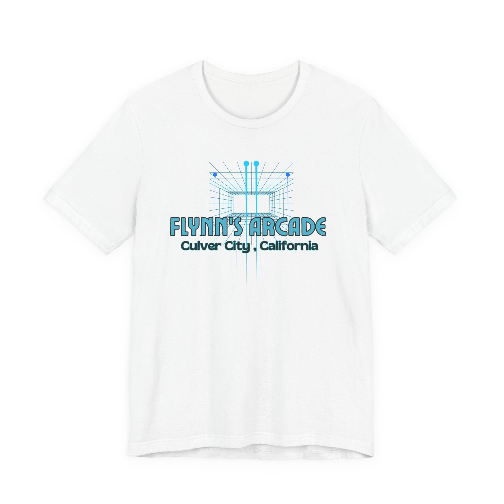 Arcade Tee - "Flynn's Arcade, Culver City, California" Tron Inspired Retro Gaming T-Shirt