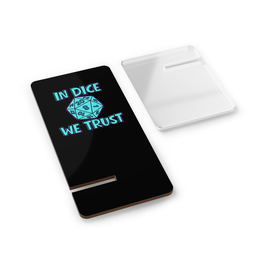 Phone Stand – "In Dice We Trust"