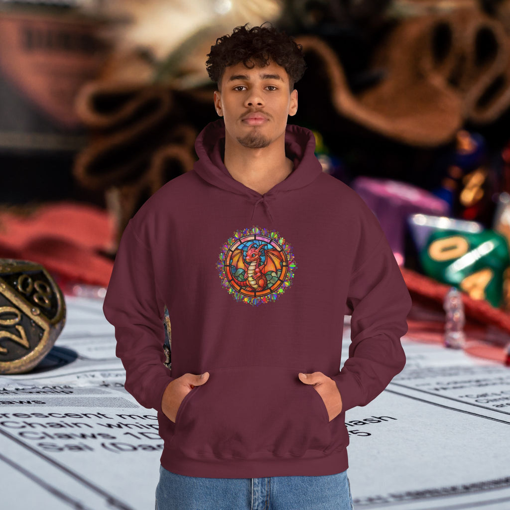 Dragon Stained Glass Hoodie — Dragon Stained Glass ass Graphic Sweatshirt