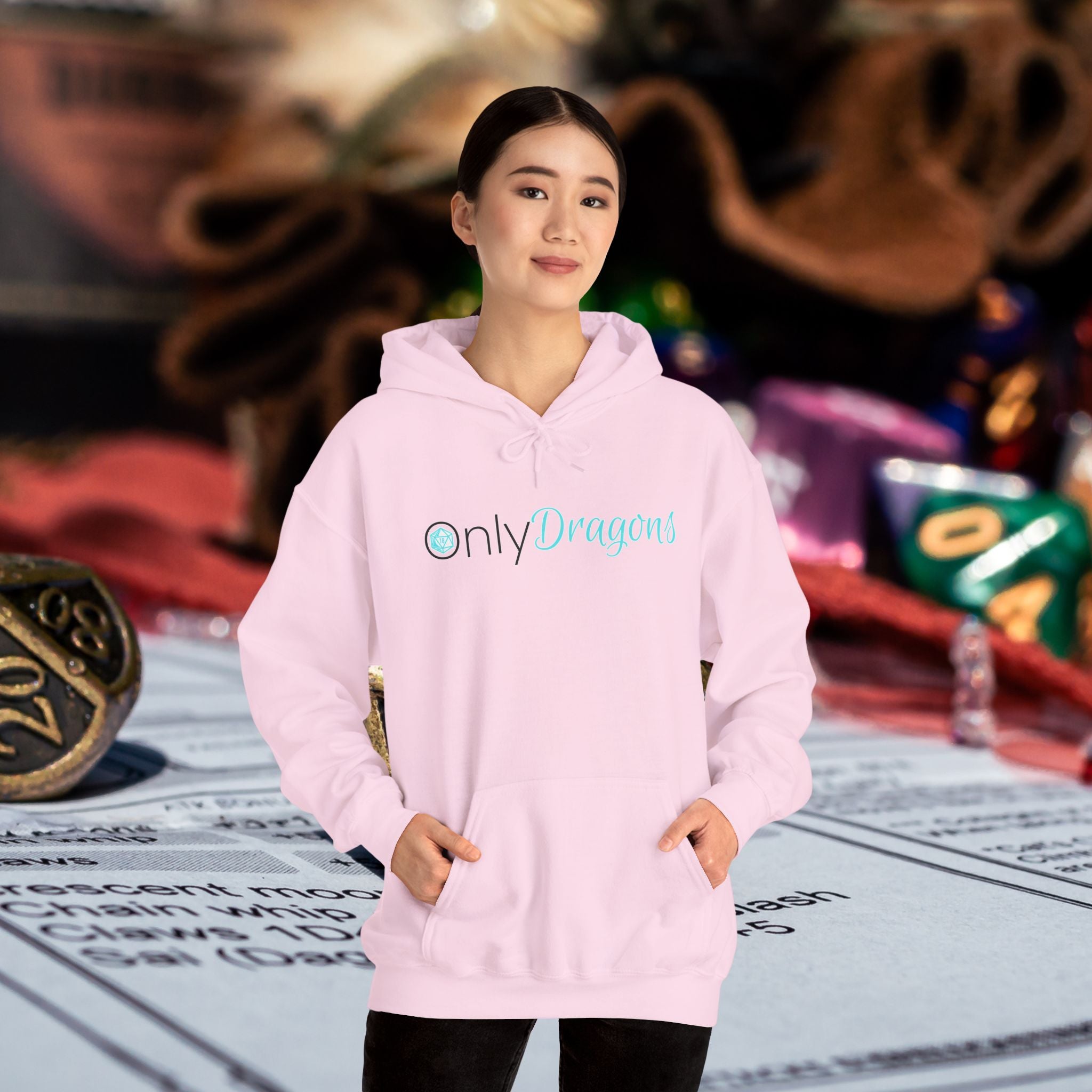 Only Dragons Hoodie —  Gaming & D&D Hooded Sweatshirt