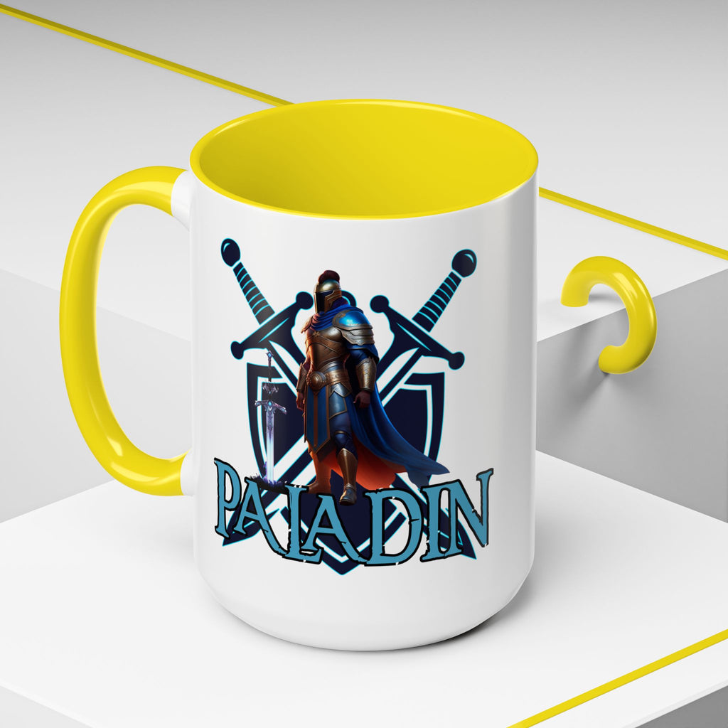 Paladin Coffee Mug – RPG Paladin D&D Design (15oz Accent)