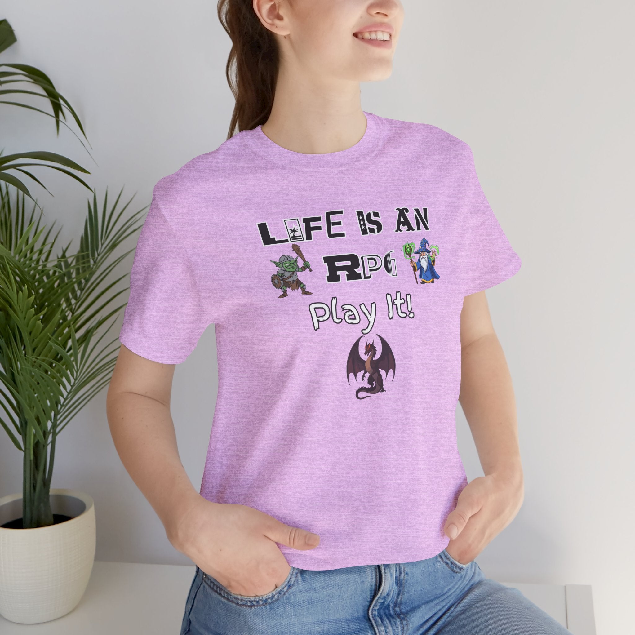 Life Is an RPG Play It T-Shirt — Gamer RPG Tee for Tabletop & Video Game Fans