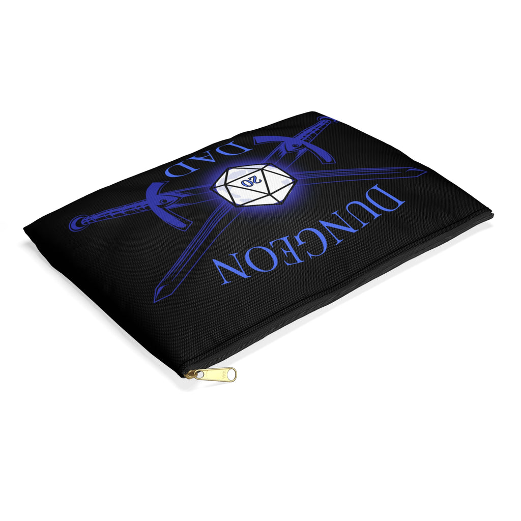 Dungeon Dad Dice/Accessory Pouch — D20 Dice & Swords Gamer Gear