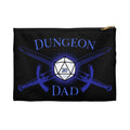 Dungeon Dad Dice/Accessory Pouch — D20 Dice & Swords Gamer Gear