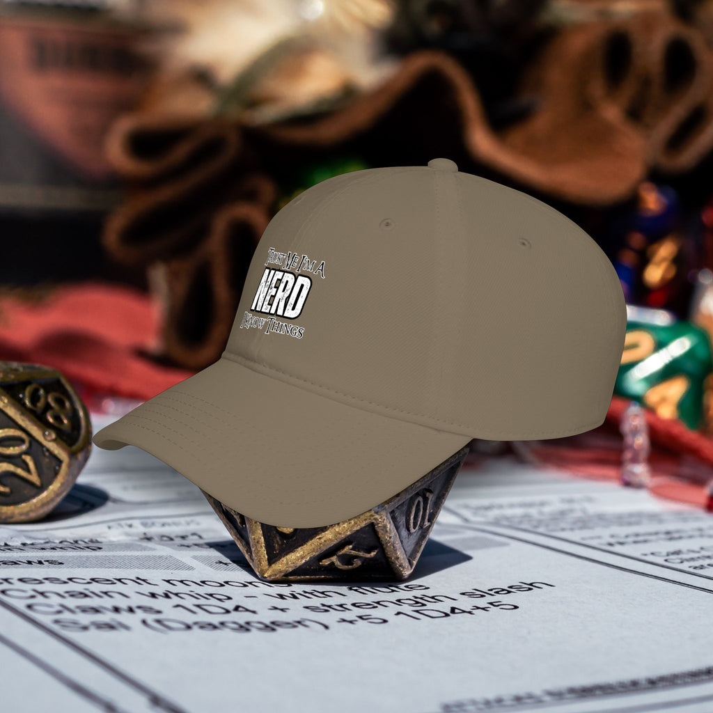 Nerd Gaming Hat — "Trust Me I'm A Nerd, I Know Things" Low-Profile Baseball Hat