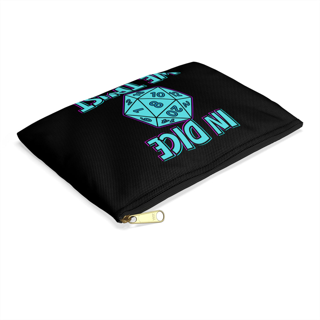 "In Dice We Trust" D20 Dice Bag for Gamers