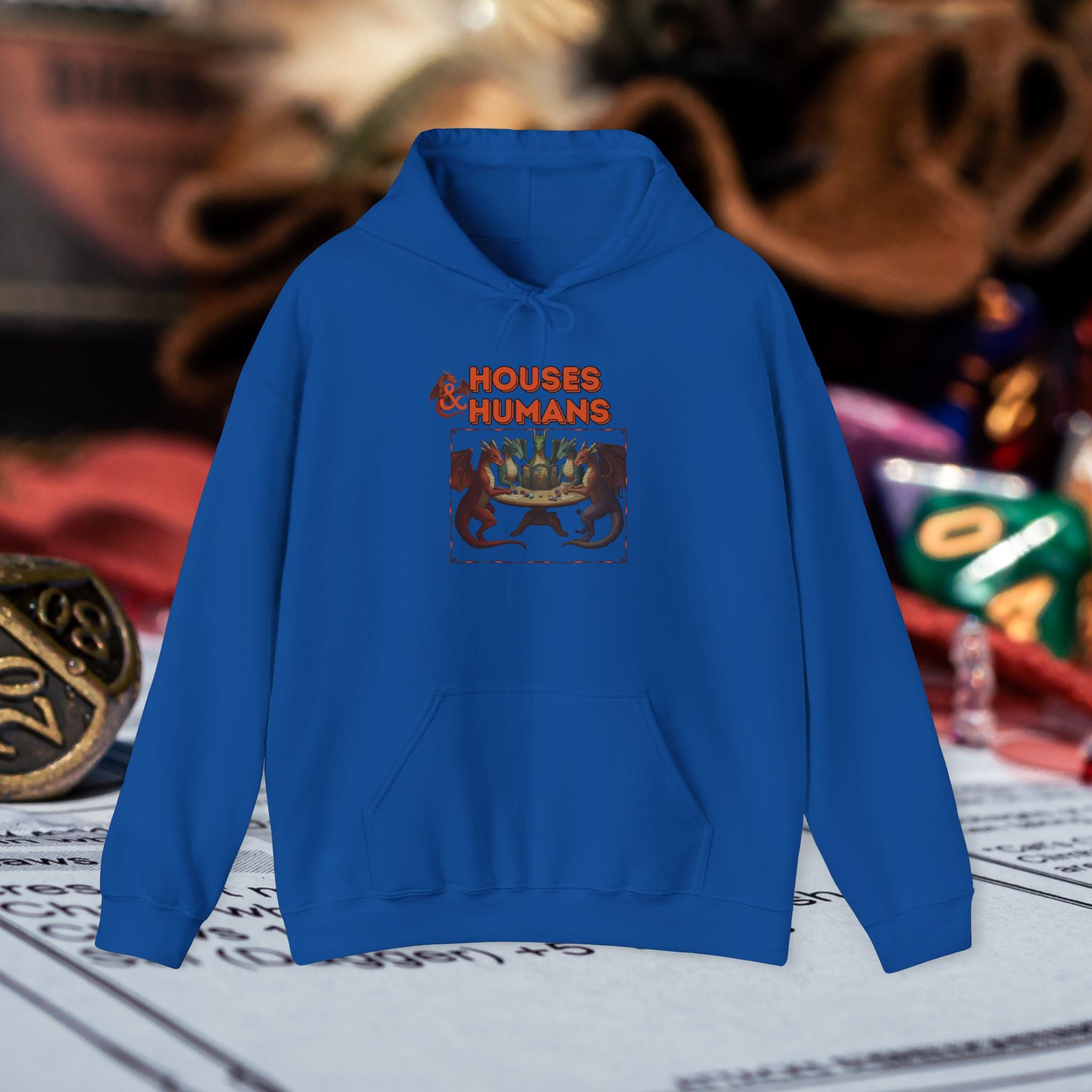 Houses & Humans Hoodie – Cozy D&D Fantasy Gaming Sweatshirt