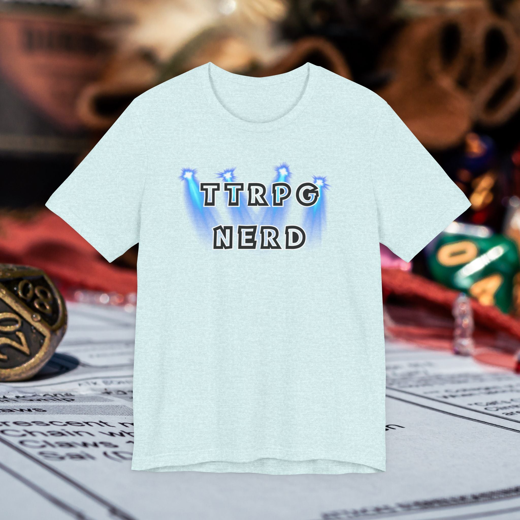 TTRPG Nerd Tee — Tabletop Roleplaying Game Shirt for Gamers
