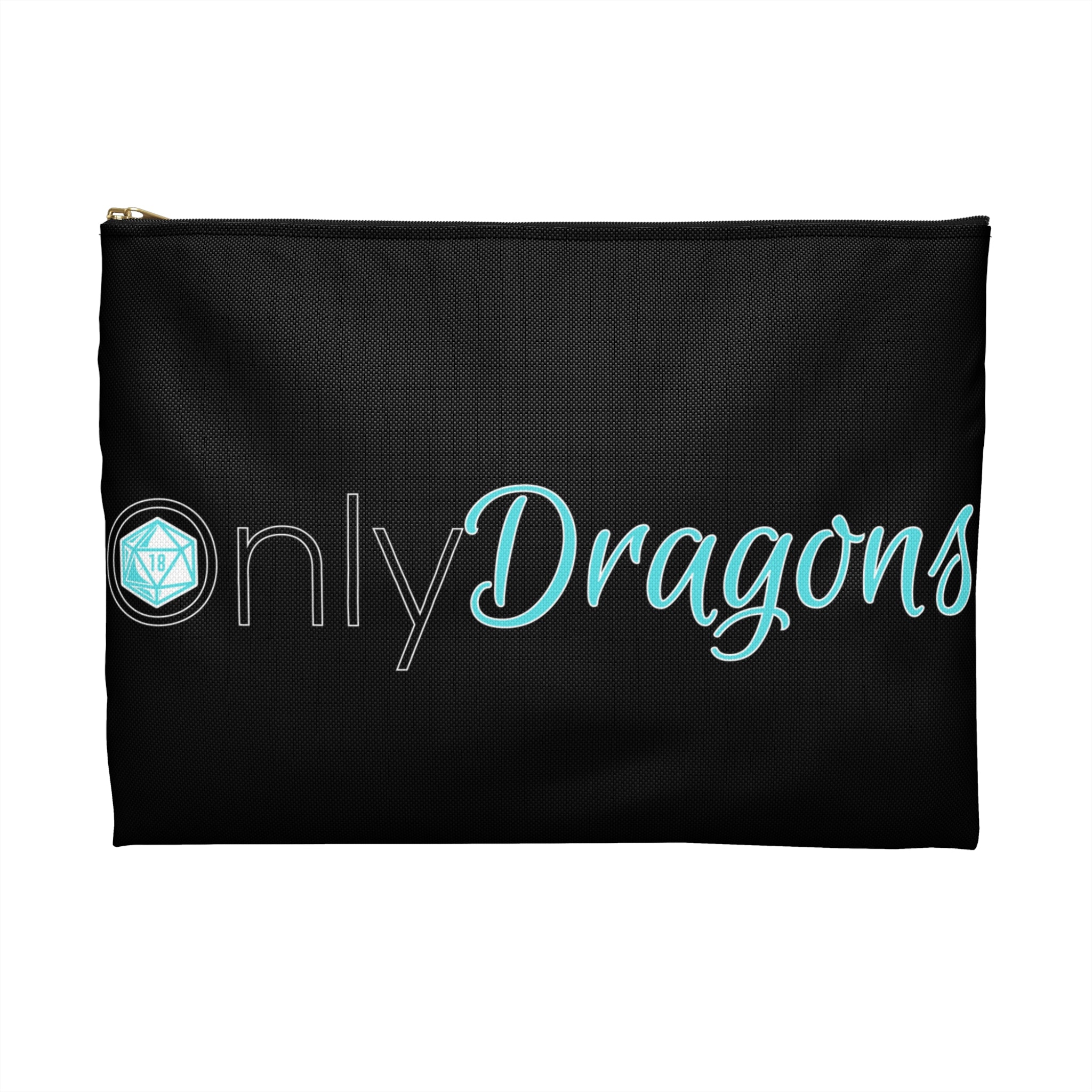 Only Dragons Dice Bag —  Dice Logo Bag for RPG Players