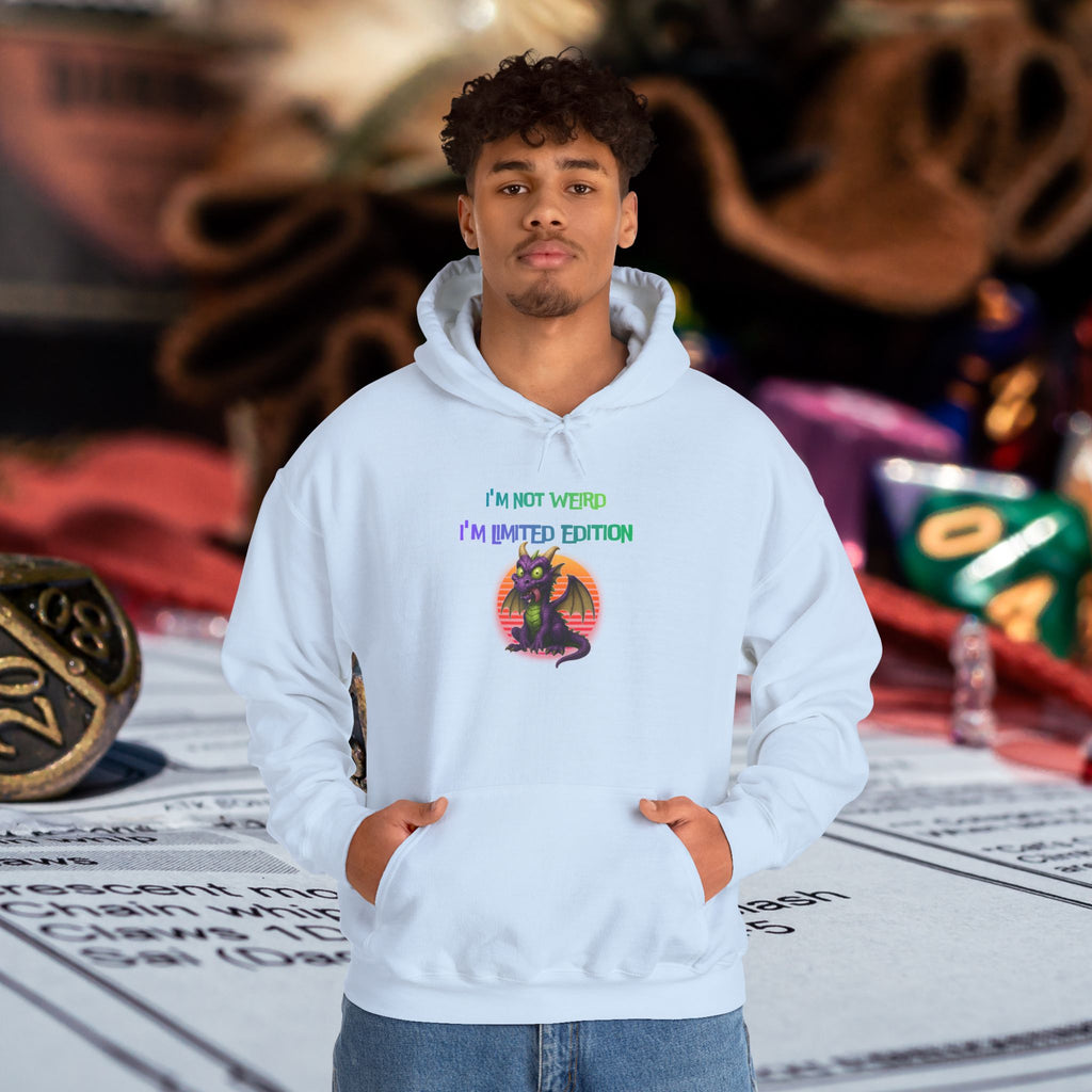 Hoodie — "I’m Not Weird I’m Limited Edition" Graphic