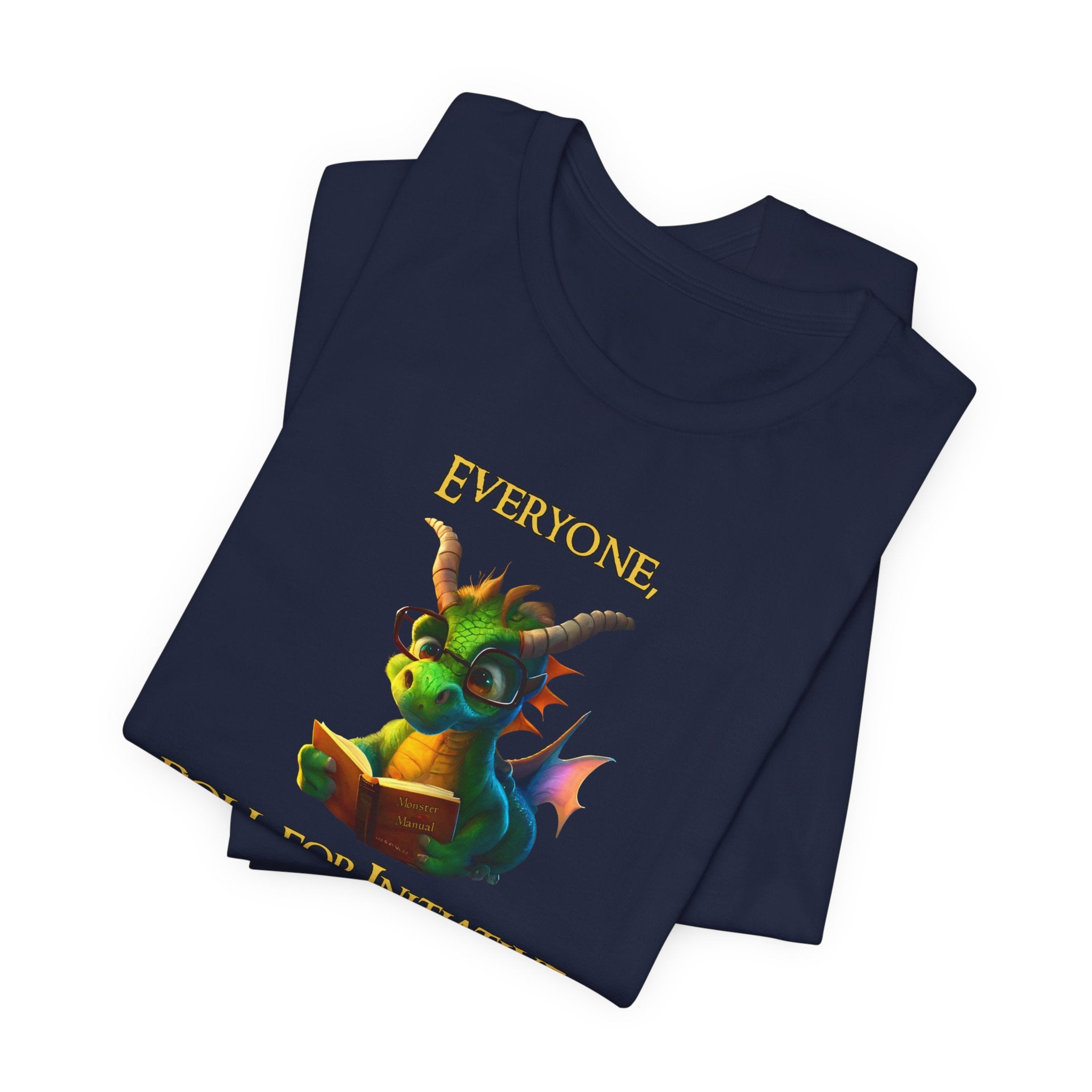 Roll for Initiative Dragon T-Shirt — Cute Fantasy RPG Tee