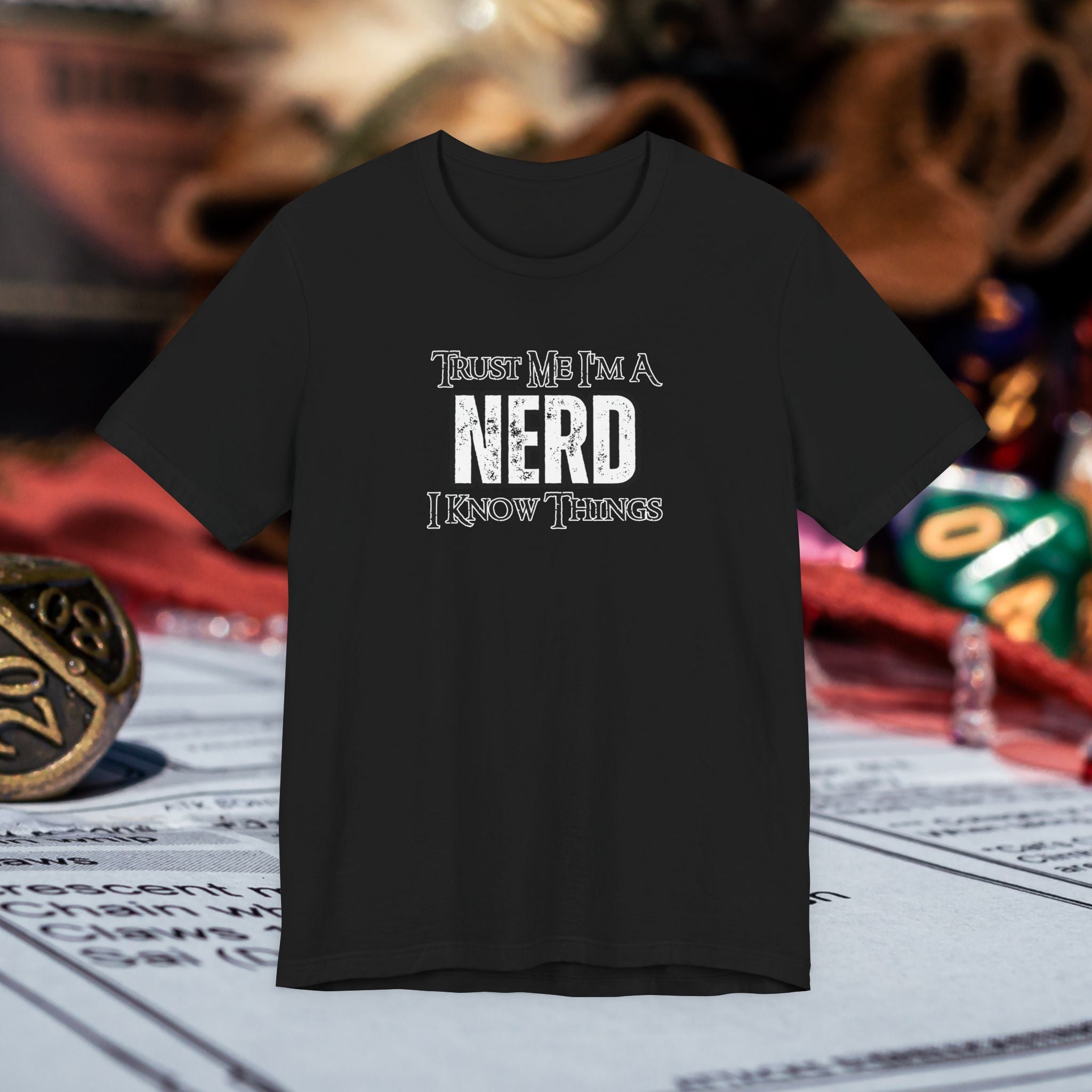 Nerd T-Shirt — “Trust Me I’m a Nerd, I Know Things” Graphic Tee