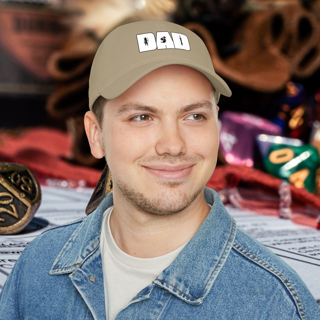 Dad RPG Gamer Cap — Low Profile Baseball Hat for Tabletop & Dungeons & Dragons Fans