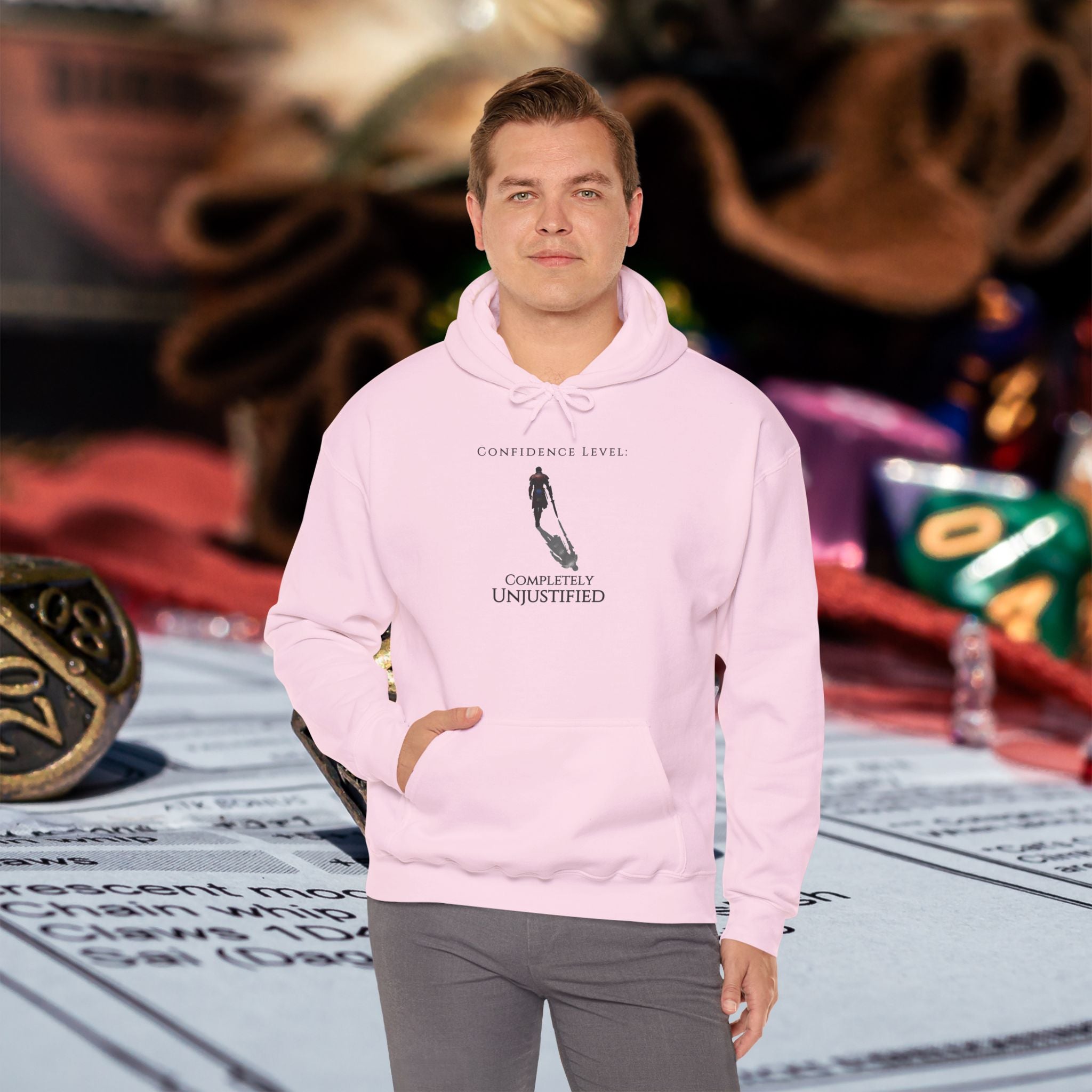 Hoodie — 'Confidence Level :Completely Unjustified Graphic Pullover