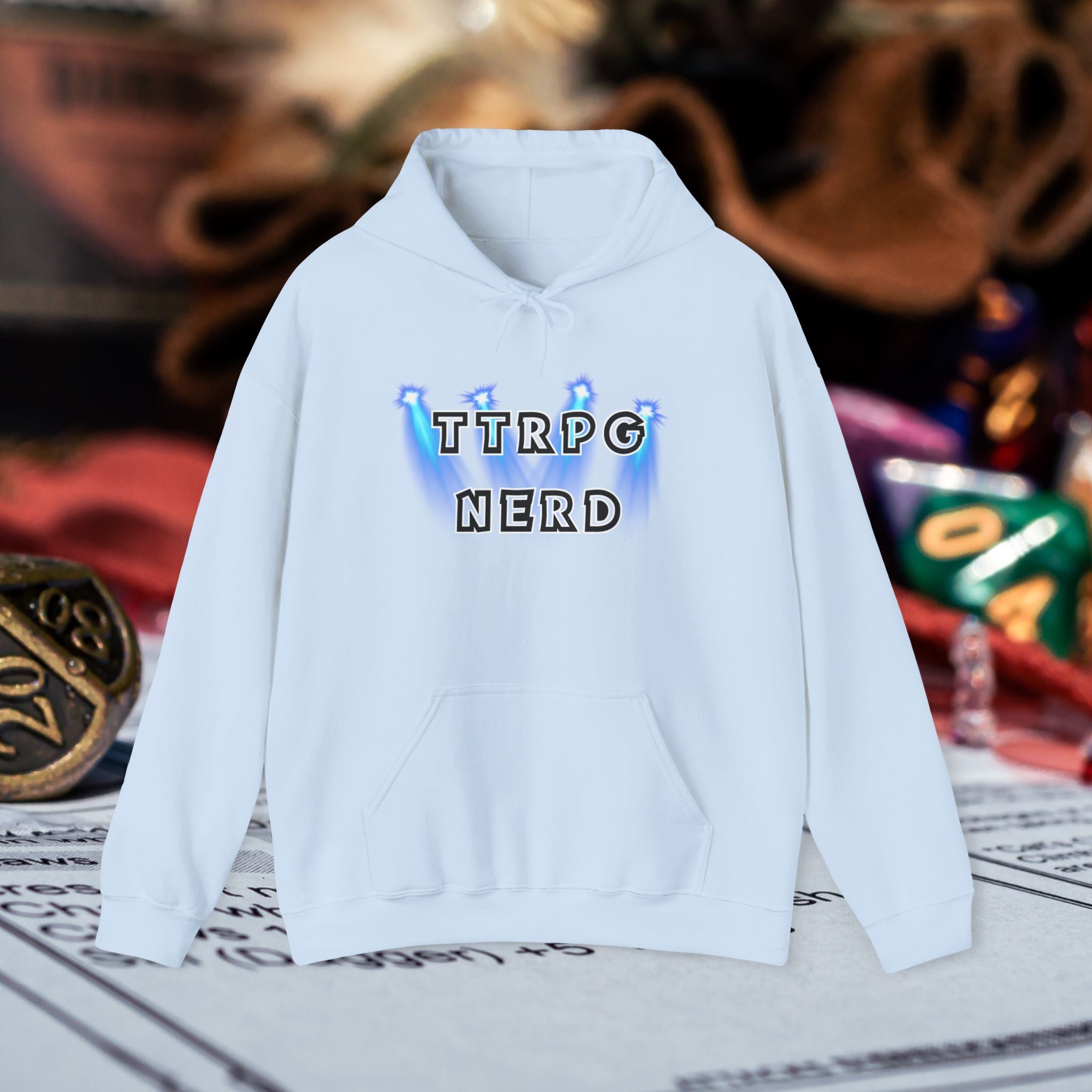 TTRPG Nerd Hoodie — Tabletop RPG Gamer Pullover