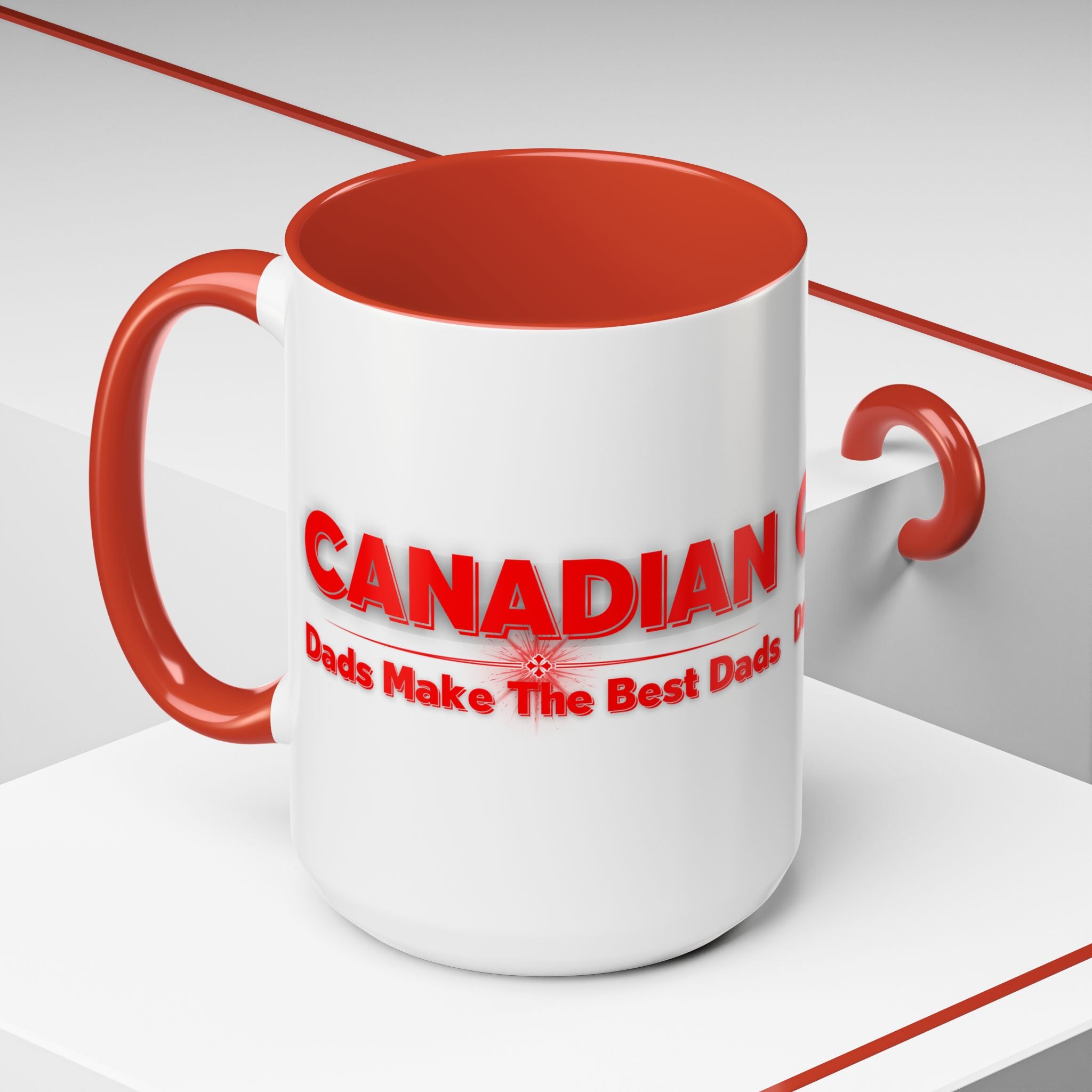 Canadian Dads Coffee Mug 15 oz – "Canadian Dads Make The Best Dads" Accent Mug