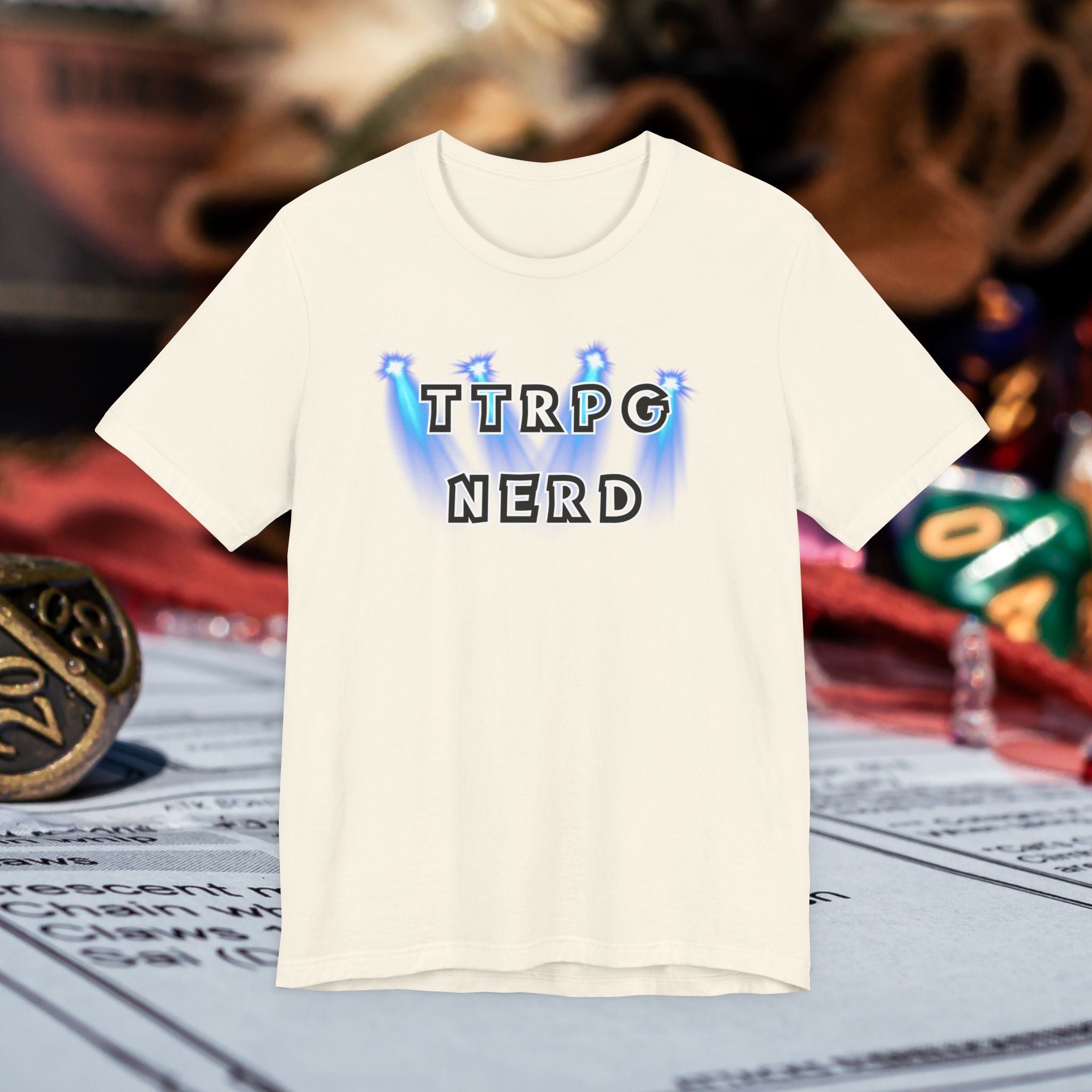 TTRPG Nerd Tee — Tabletop Roleplaying Game Shirt for Gamers