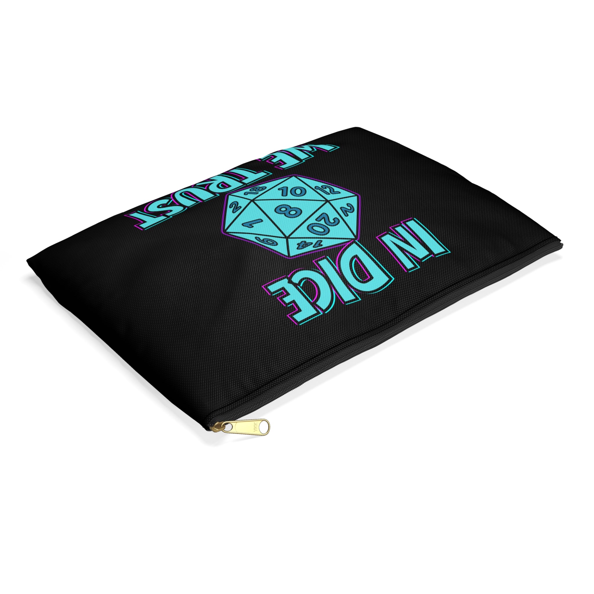 "In Dice We Trust" D20 Dice Bag for Gamers