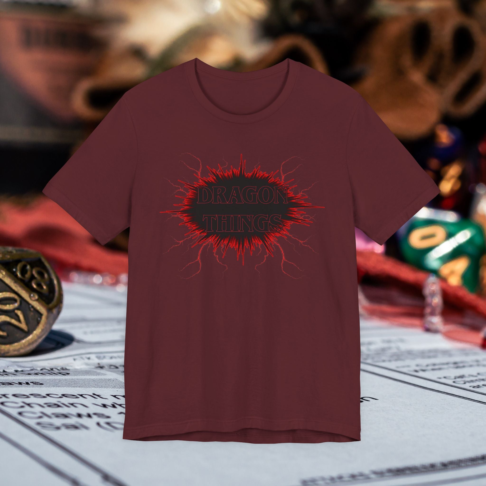 Dragon Things T-Shirt — Graphic (RPG Dice Gamer Tee)