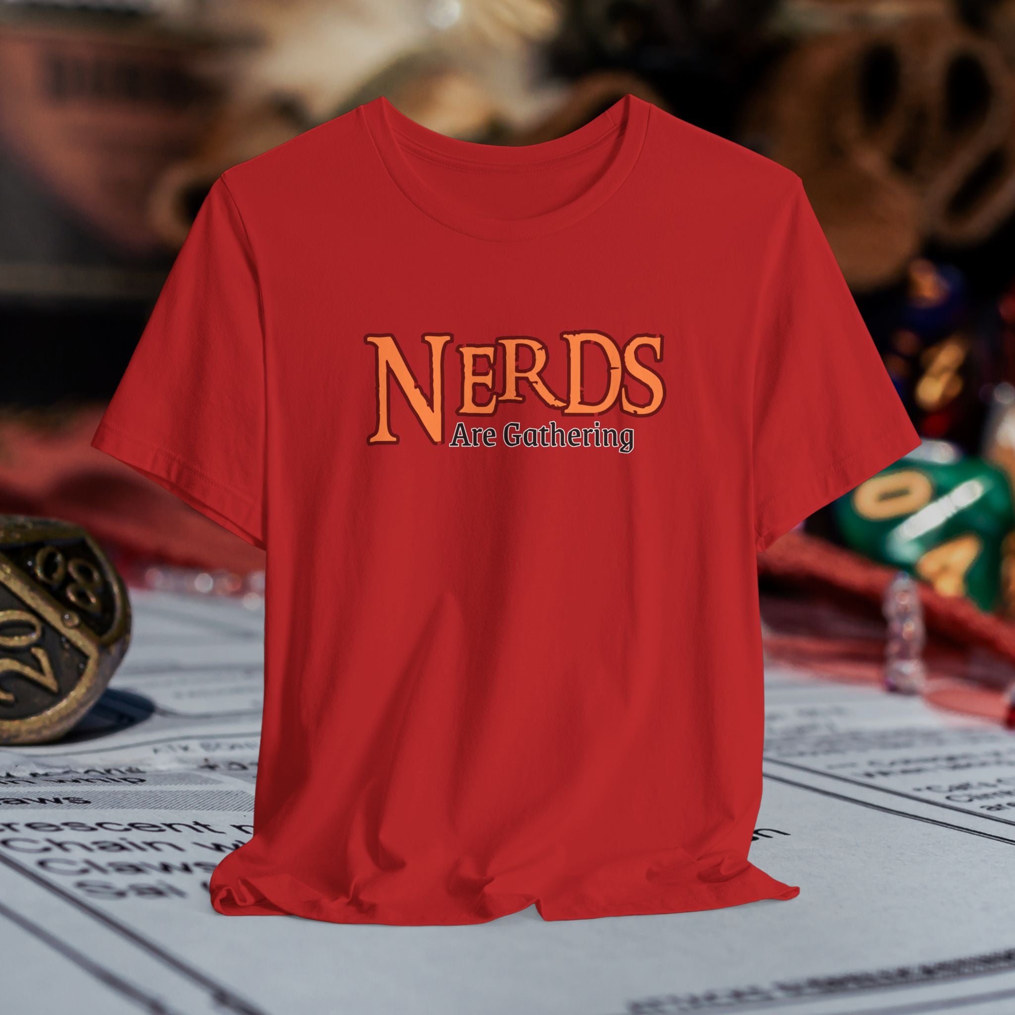 Nerds Are Gathering T‑Shirt — RPG Gamer D&D Tabletop Tee
