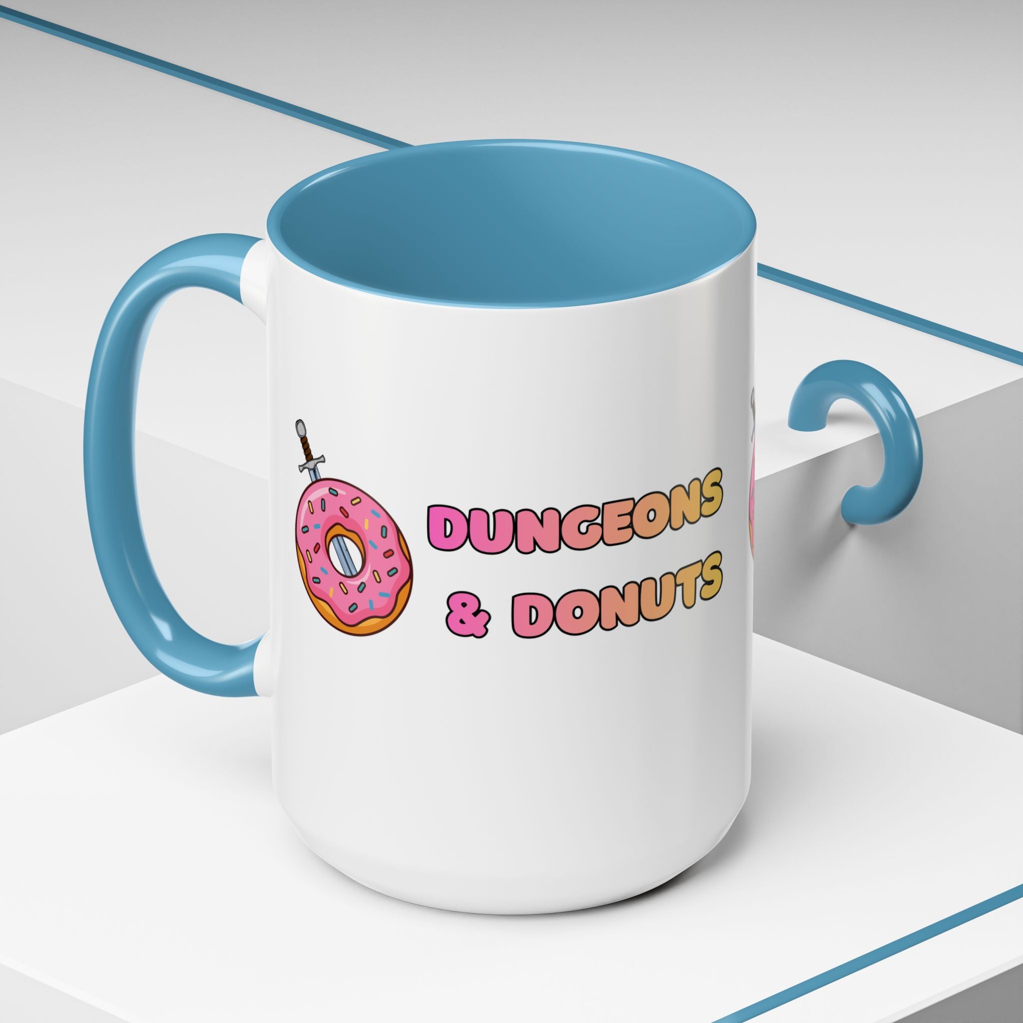 Dungeons & Donuts Accent Coffee Mug 15oz)
