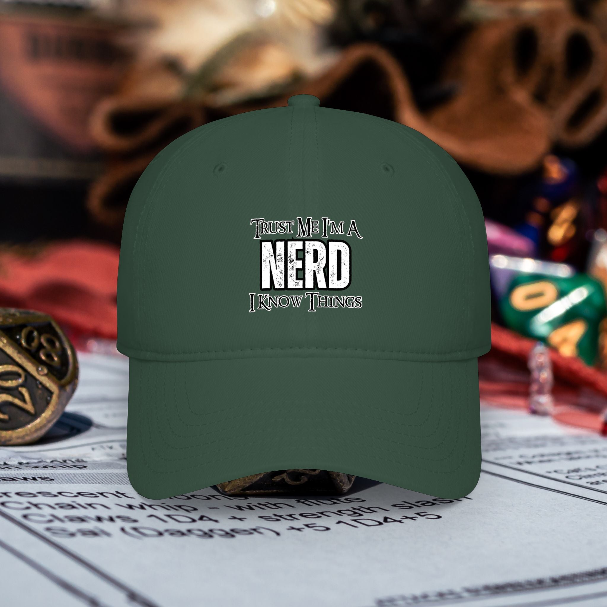 Nerd Gaming Hat — "Trust Me I'm A Nerd, I Know Things" Low-Profile Baseball Hat